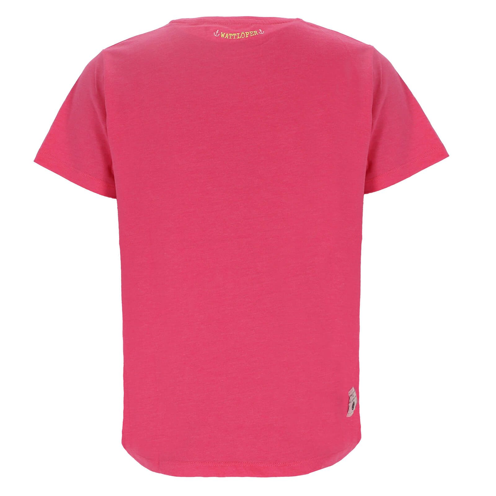 Wattlöper T-Shirt Damen Kurzarm-Shirt mit Frottee-Herz günstig online kaufen