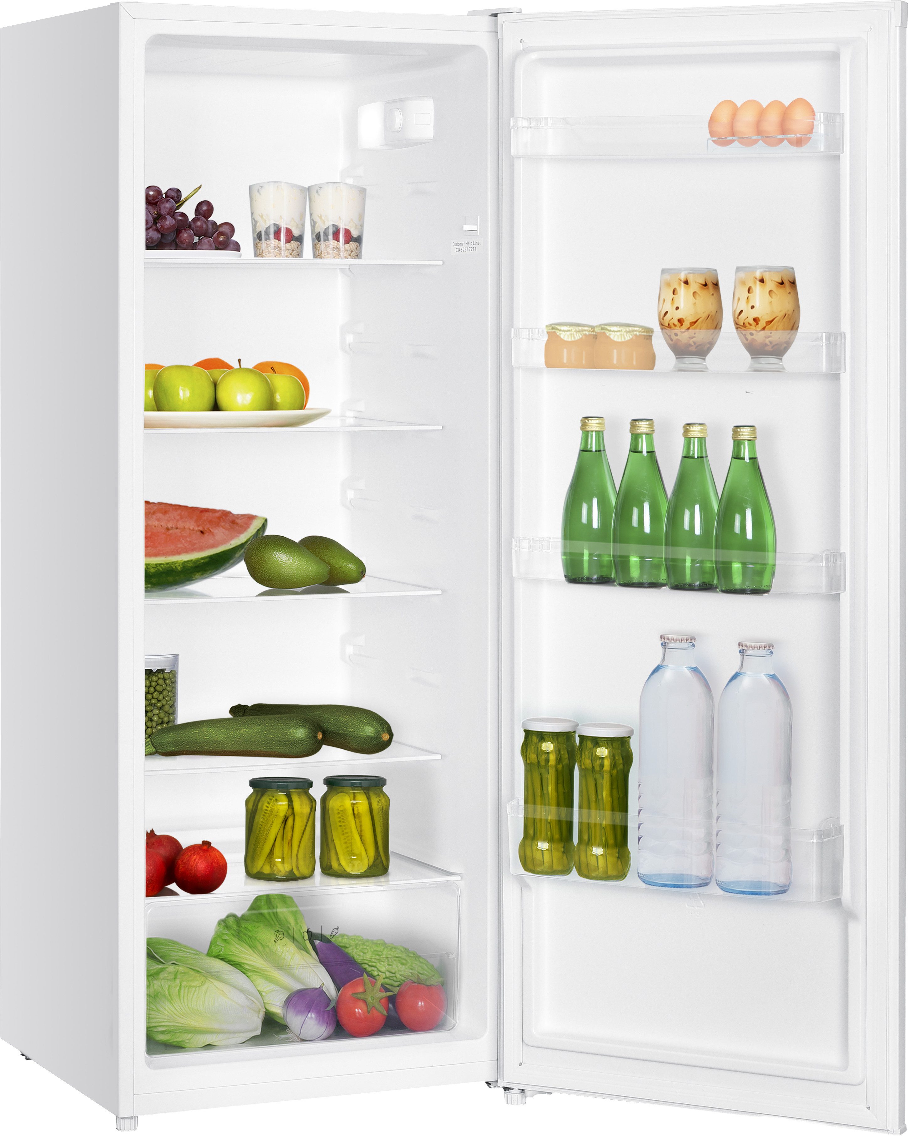 Amica Vollraumkühlschrank VKS 354 133 W, 143 cm hoch, 55 cm breit, Großer Innenraum, schlankes Format – passt perfekt