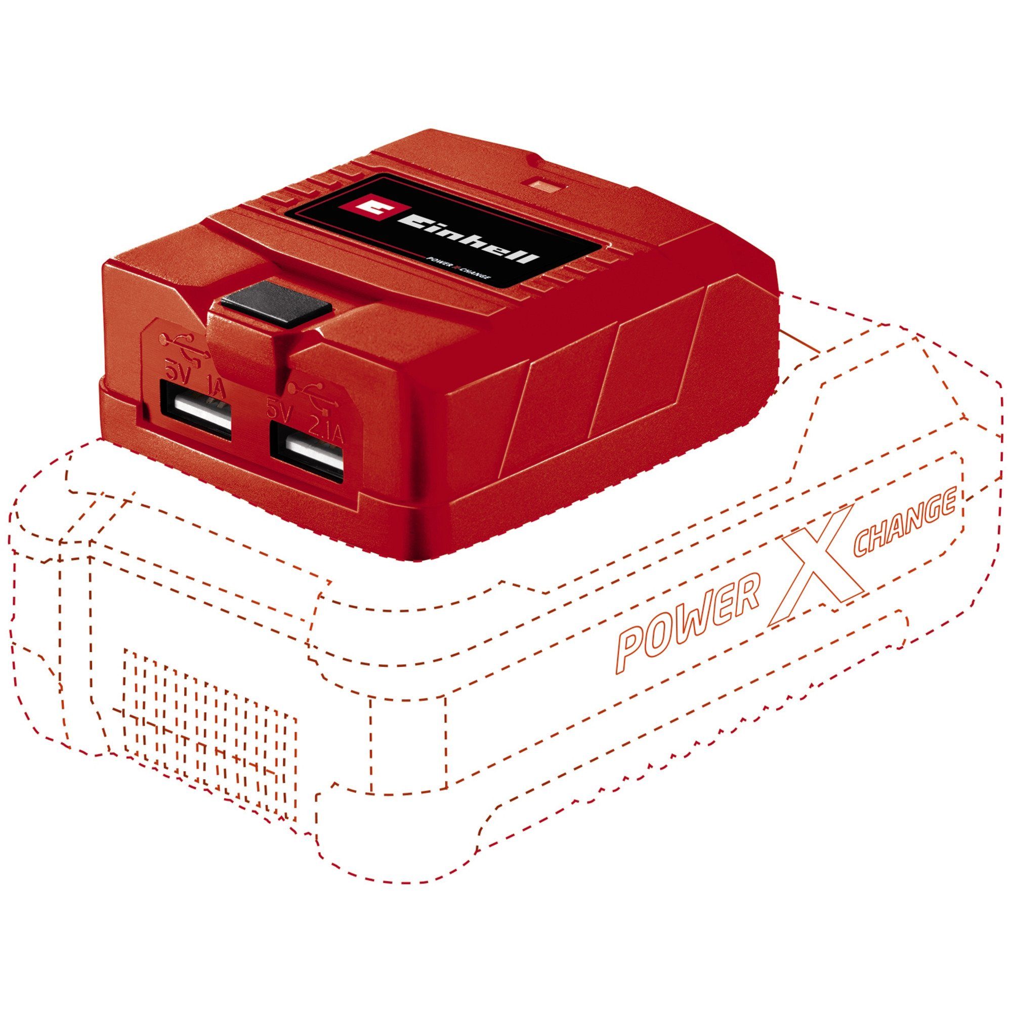 EINHELL Power X-Change USB-Akku-Adapter TC-CP 18 Werkzeug-Akku-Ladetechnik
