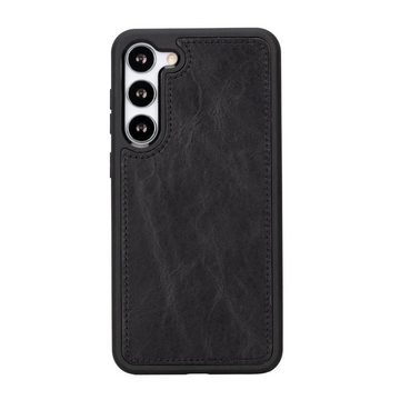 Renna Leather Handyhülle für Samsung S24 Ultra / Plus Echtes Leder abnehmbar Klapphülle