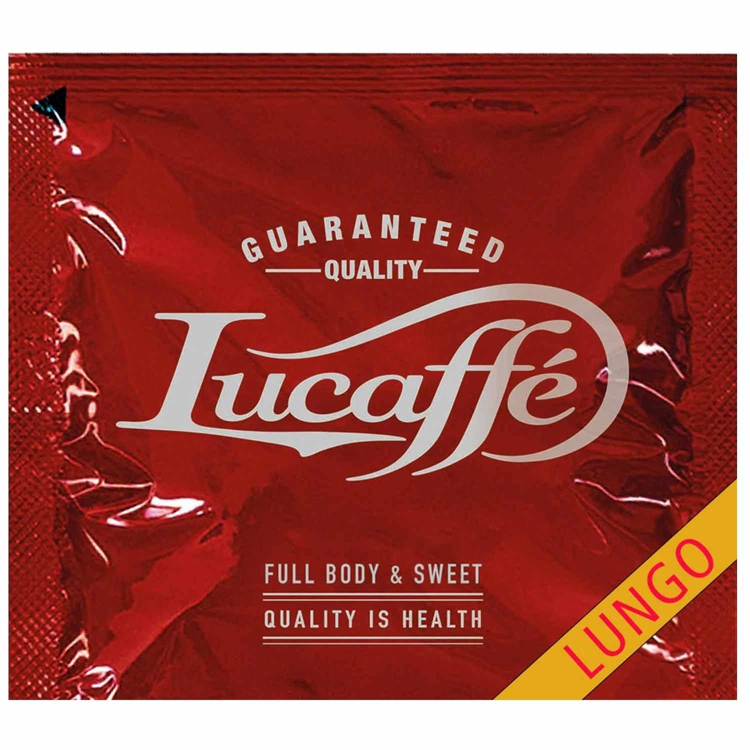 Lucaffé Kaffee LUNGO 44mm ESE System Kaffeepads für ESE Geräte Pads, 150 x 6 g, fein, harmonisch, ausgewogen