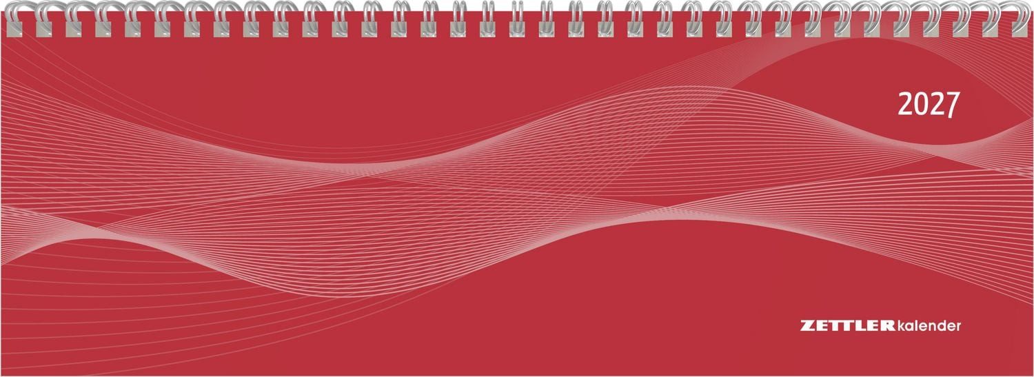 Querkalender Tisch-Querkalender Profi rot 2027