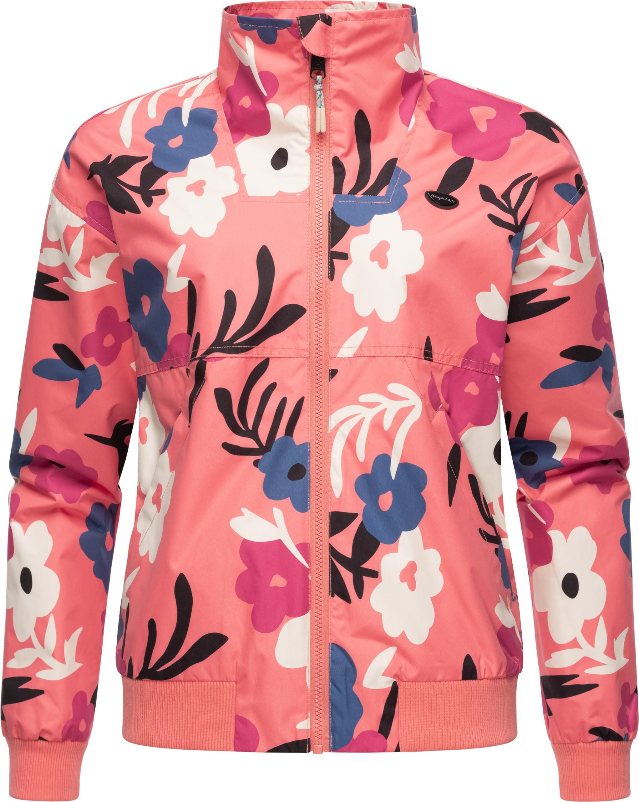 Ragwear Outdoorjacke Goona Print Oversize Übergangsjacke mit modischem Allover-Print