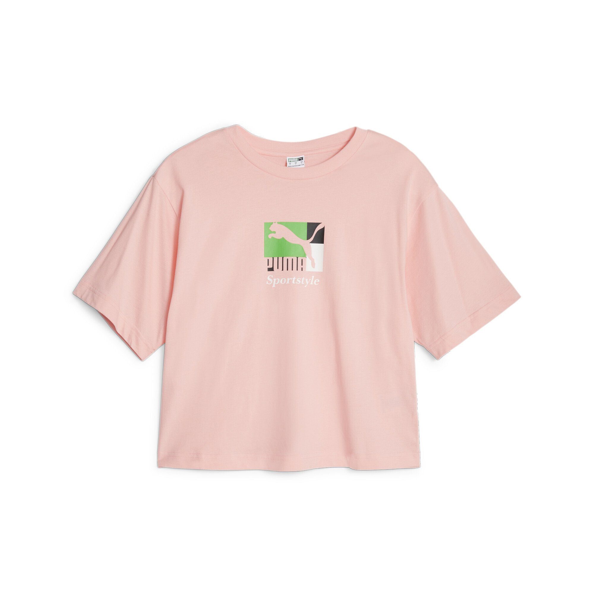 Damen Peach Pink Classics Brand T-Shirt Love Smoothie T-Shirt PUMA