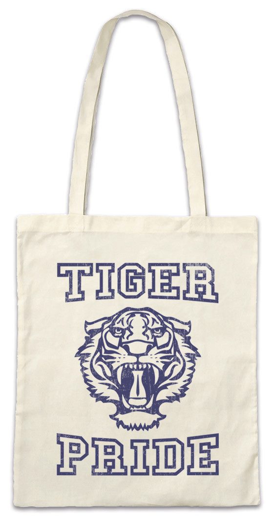 Beuteltasche Tiger Pride Stofftasche School 13 Schule Tape Reasons Team Mannschaft