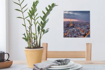 OneMillionCanvasses® Leinwandbild Dämmerung in Paris, (1 St), Leinwand Bilder für Wohnzimmer Schlafzimmer