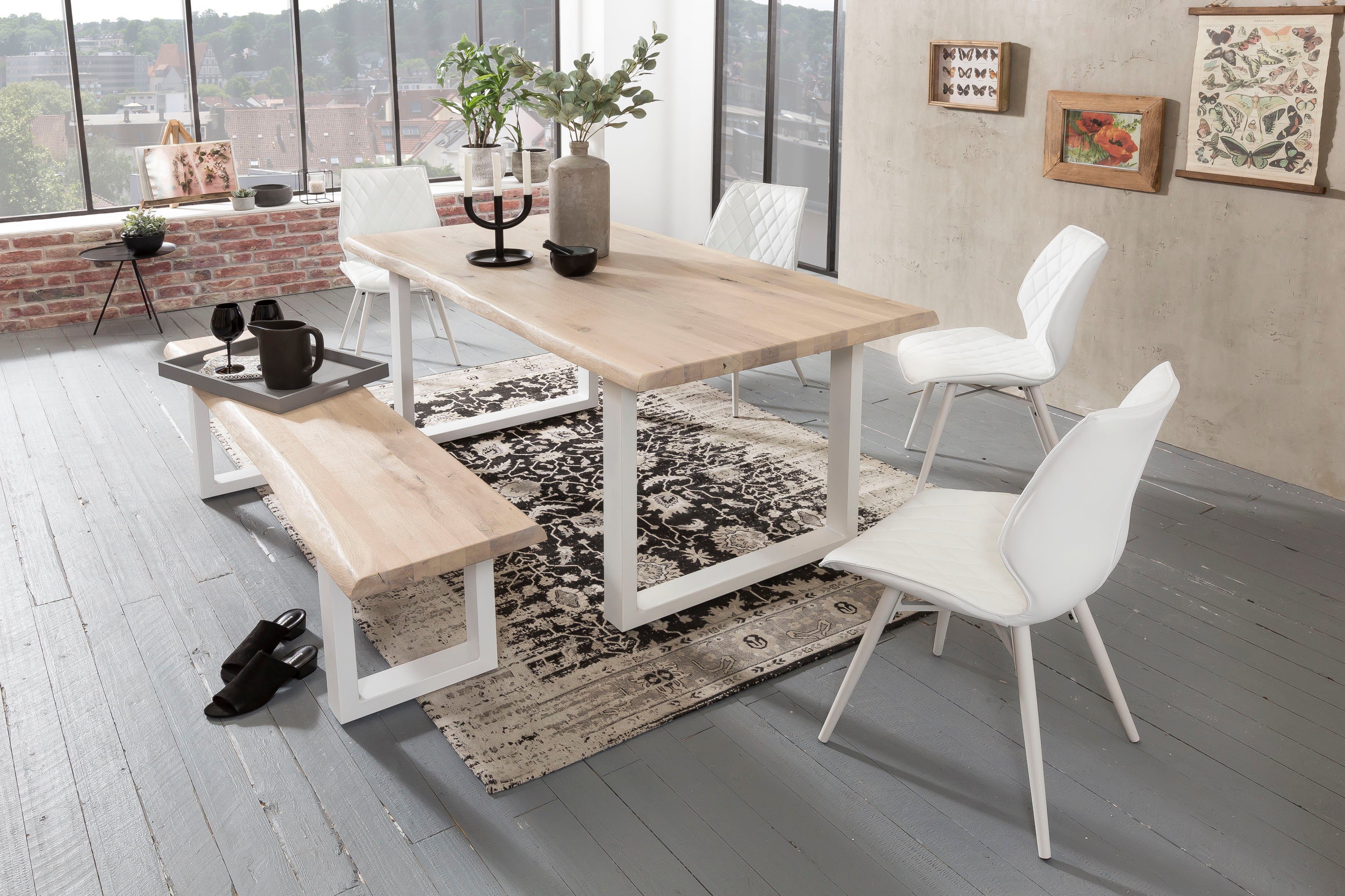 Home affaire Esstisch Tristan, mit Baumkante günstig online kaufen