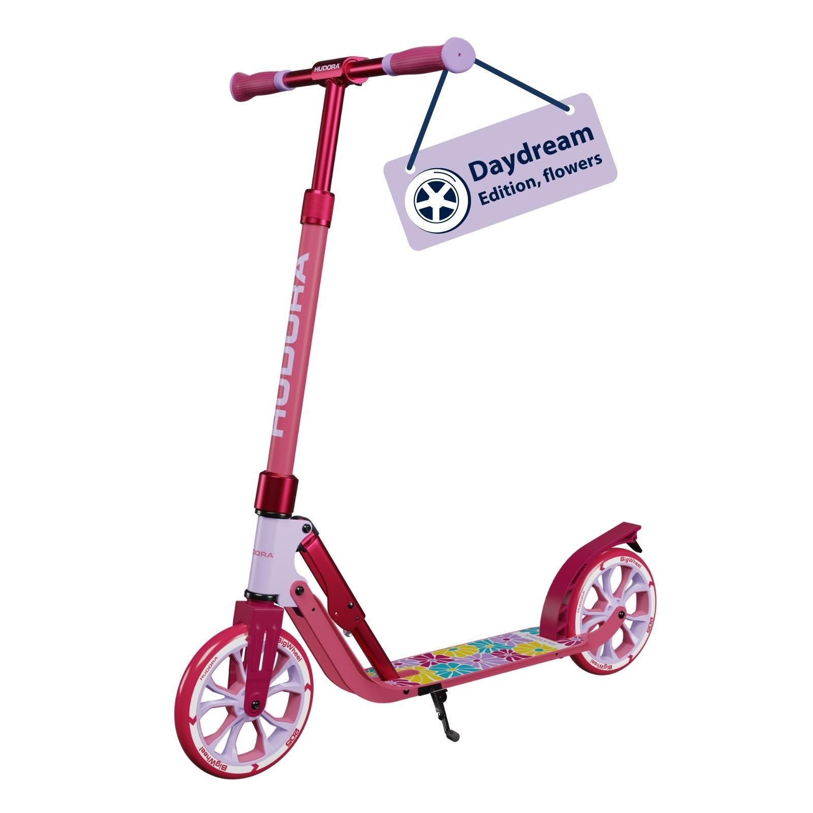 Hudora Scooter BigWheel® 205 Advanced Daydream Edition, einklappbarer, höhenverstellbarer Kick-Scooter