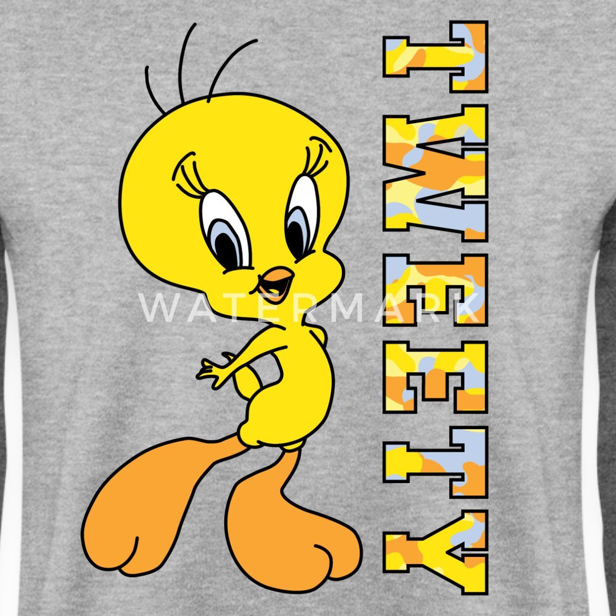 Spreadshirt Sweatshirt Looney Tunes Tweety Camouflage Unisex Pullover (1-tl günstig online kaufen