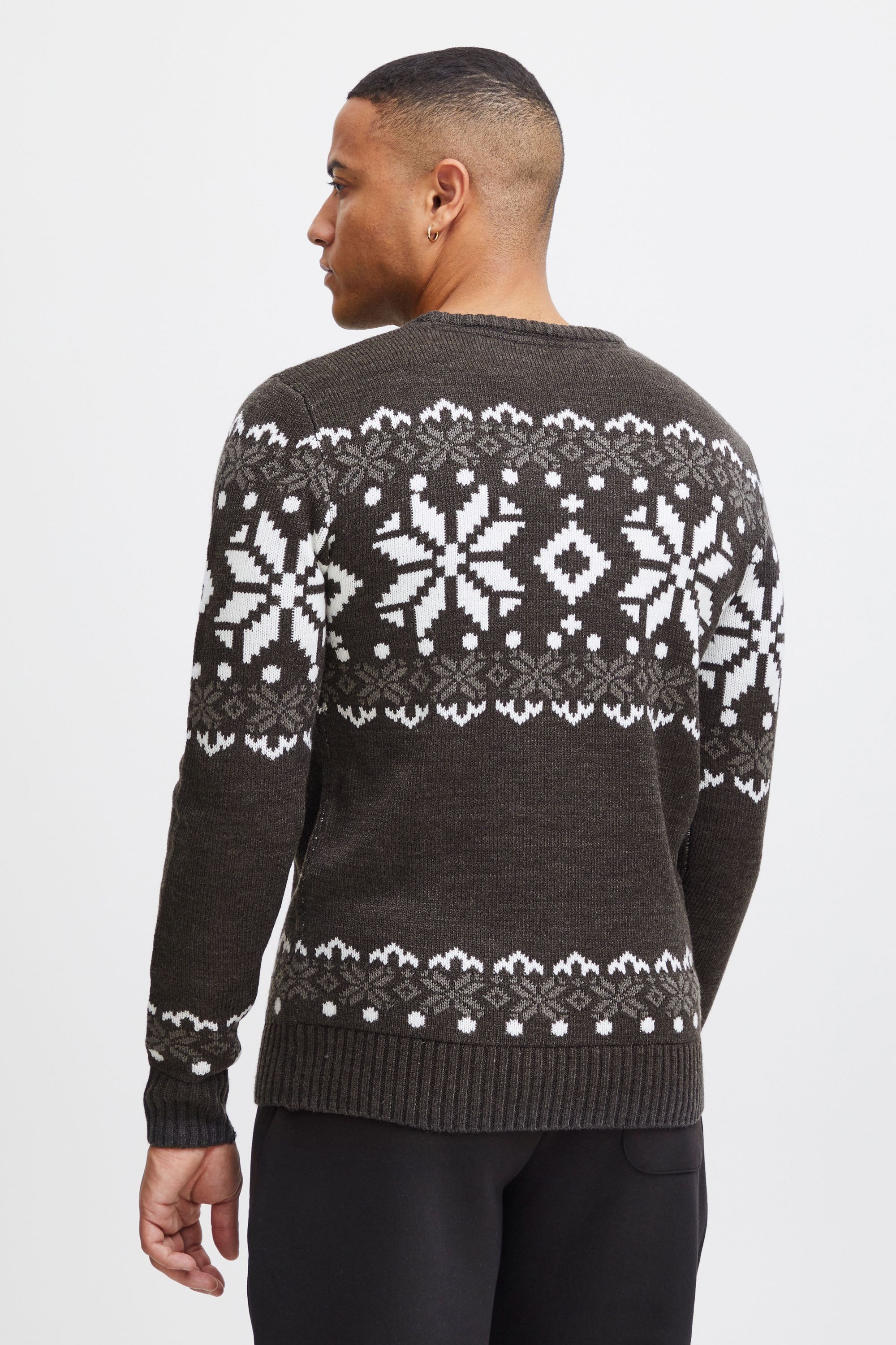 !Solid Strickpullover SDNorwig Strickpullover im Norweger-Look
