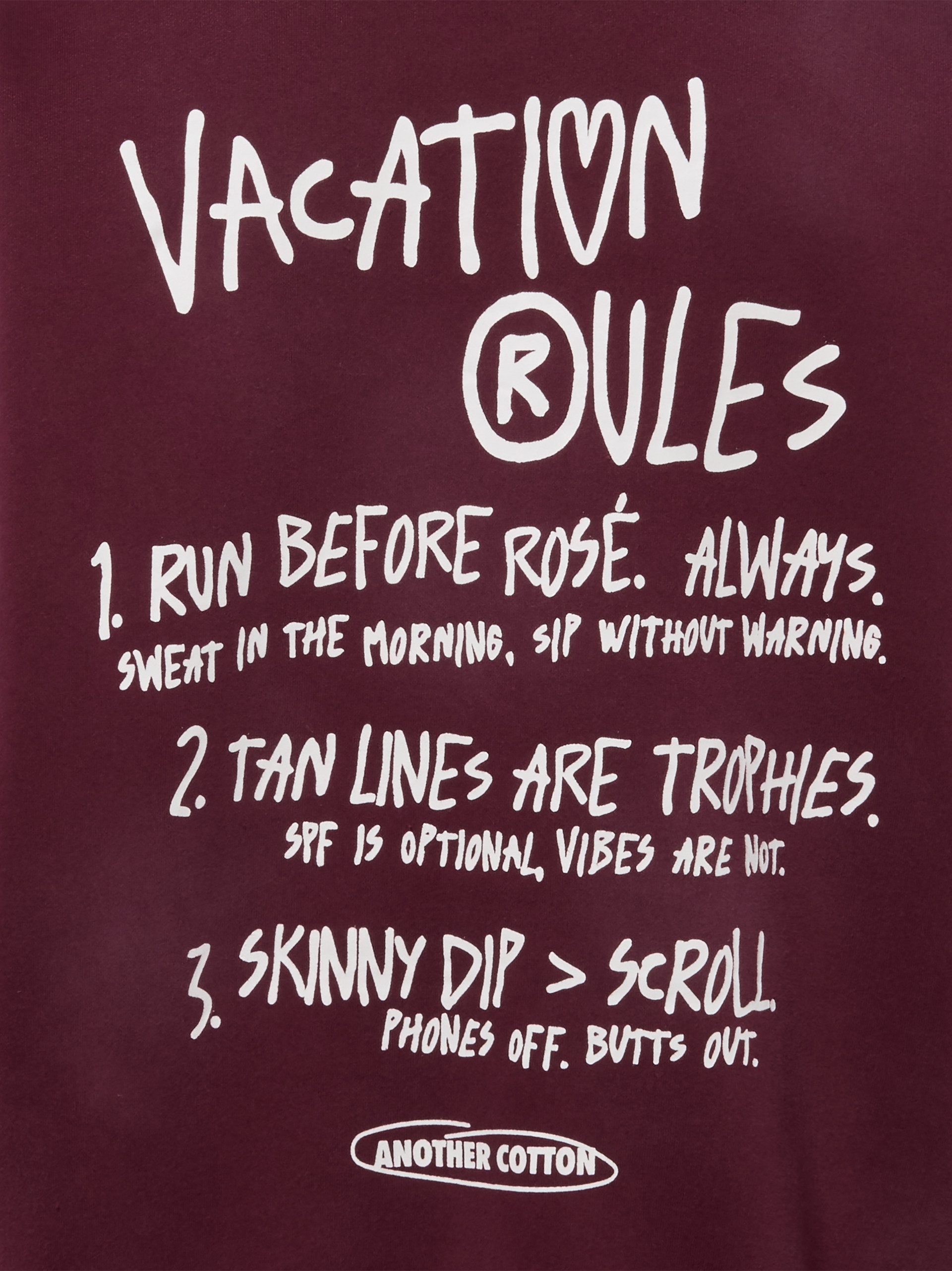 Another Cotton Lab Kapuzenpullover Vacation Rules