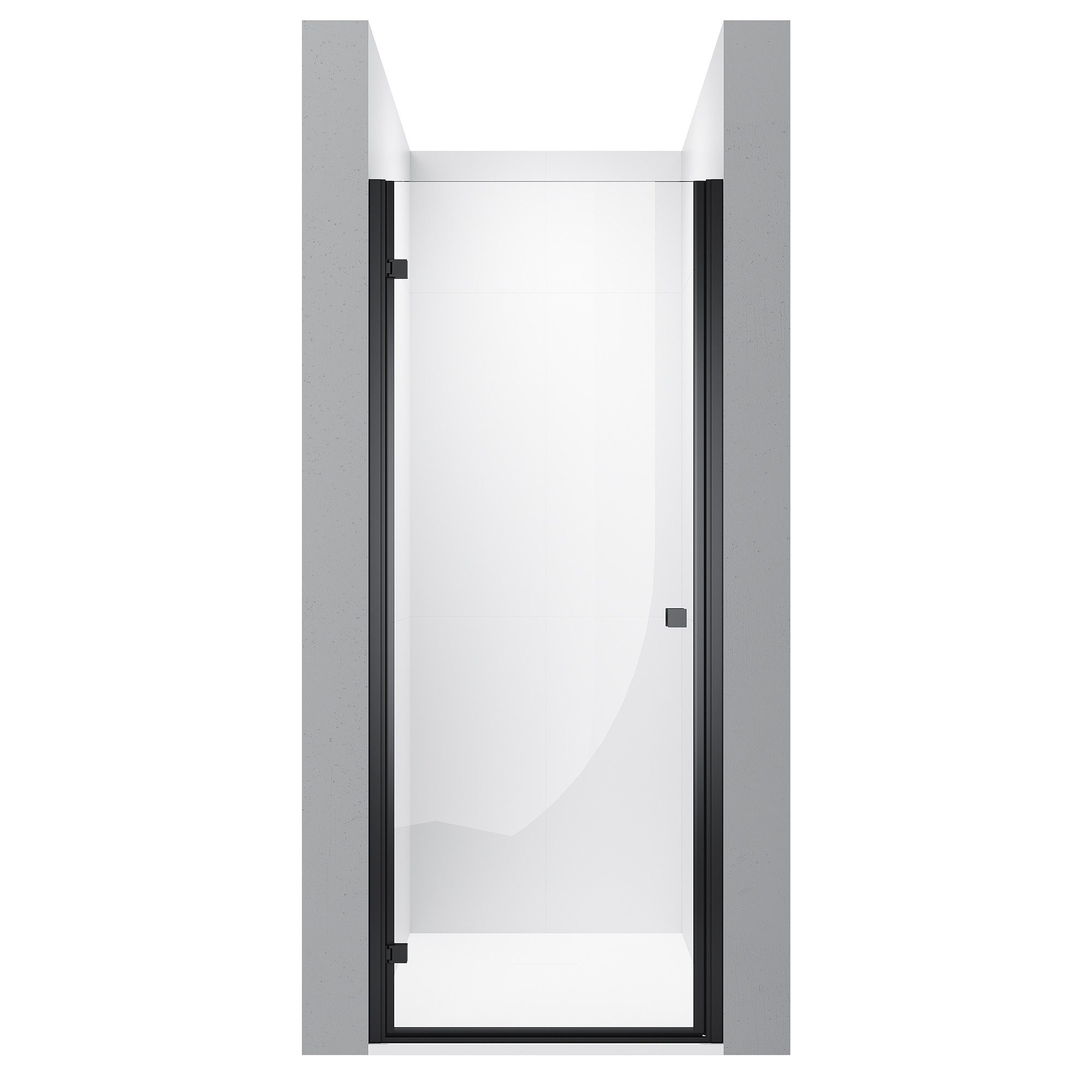 SONNI Dusch-Drehtür Unsichtbare Duschtür mit Scharnier 80/90/100cm Duschkabinen, 78x202 cm