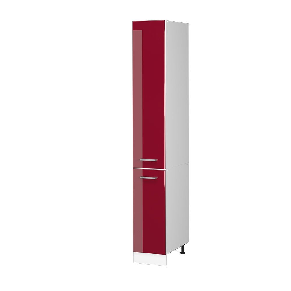 Vicco Hochschrank R-Line, Rot Hochglanz/Weiß, 30 cm (1-St)