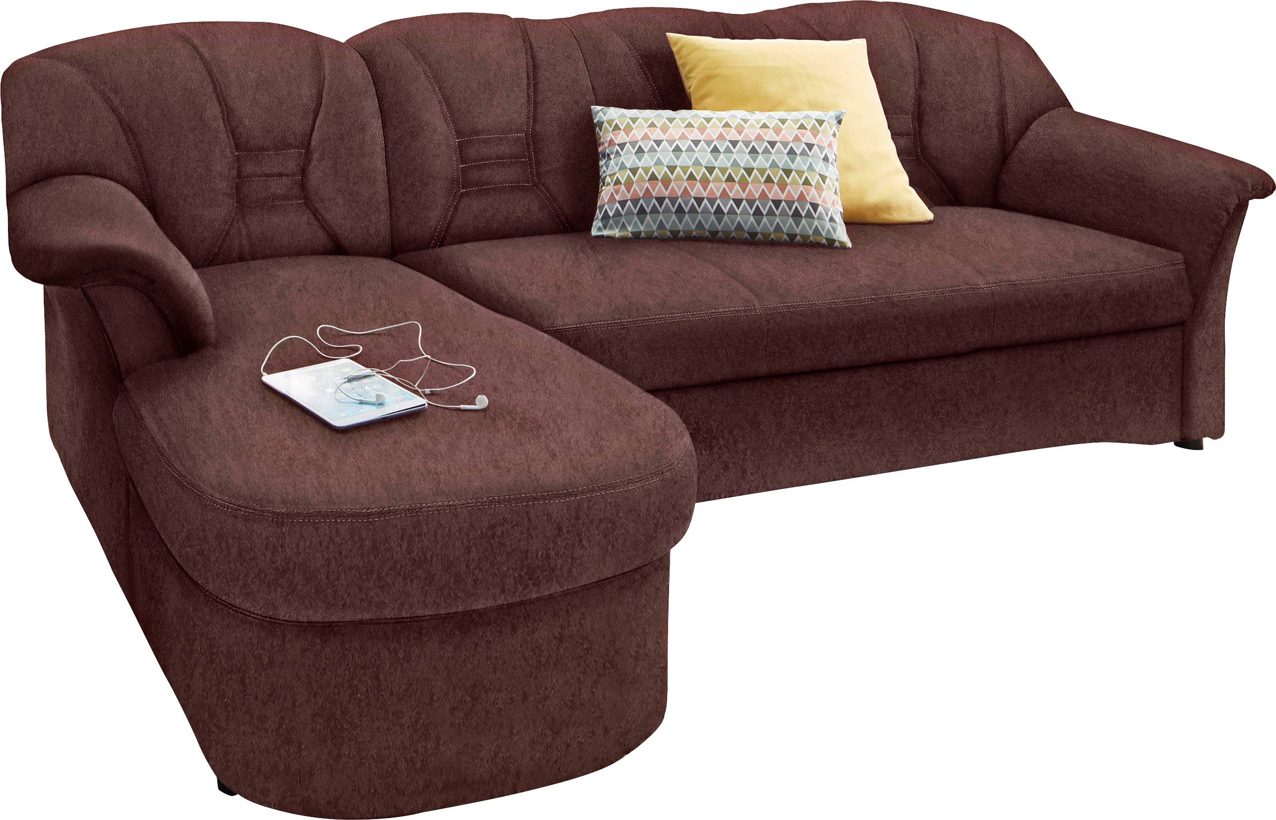DOMO collection Ecksofa Elva, zeitlose Formensprache, günstig online kaufen