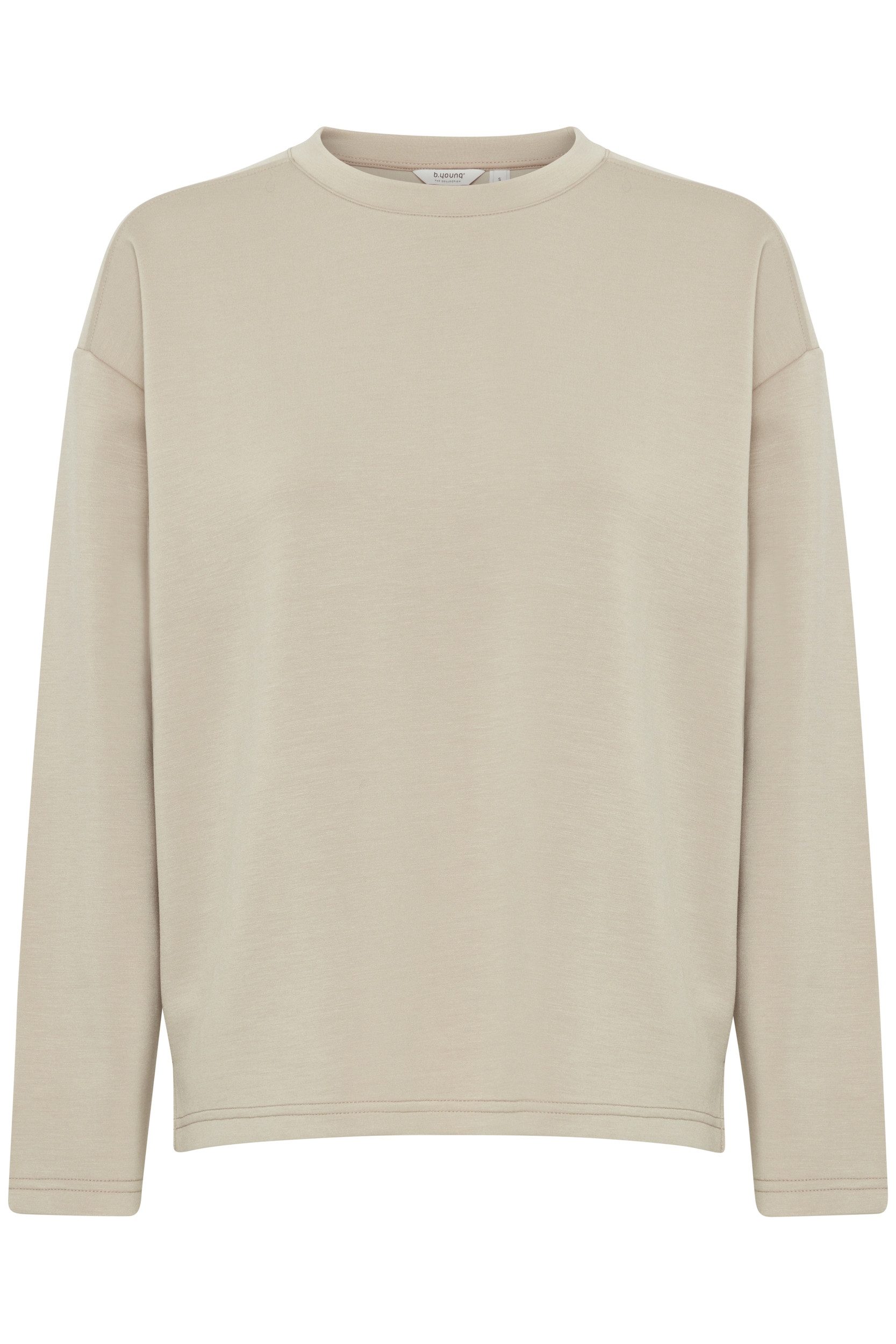 b.young Longpullover Regular Fit Rundhals Langarm günstig online kaufen
