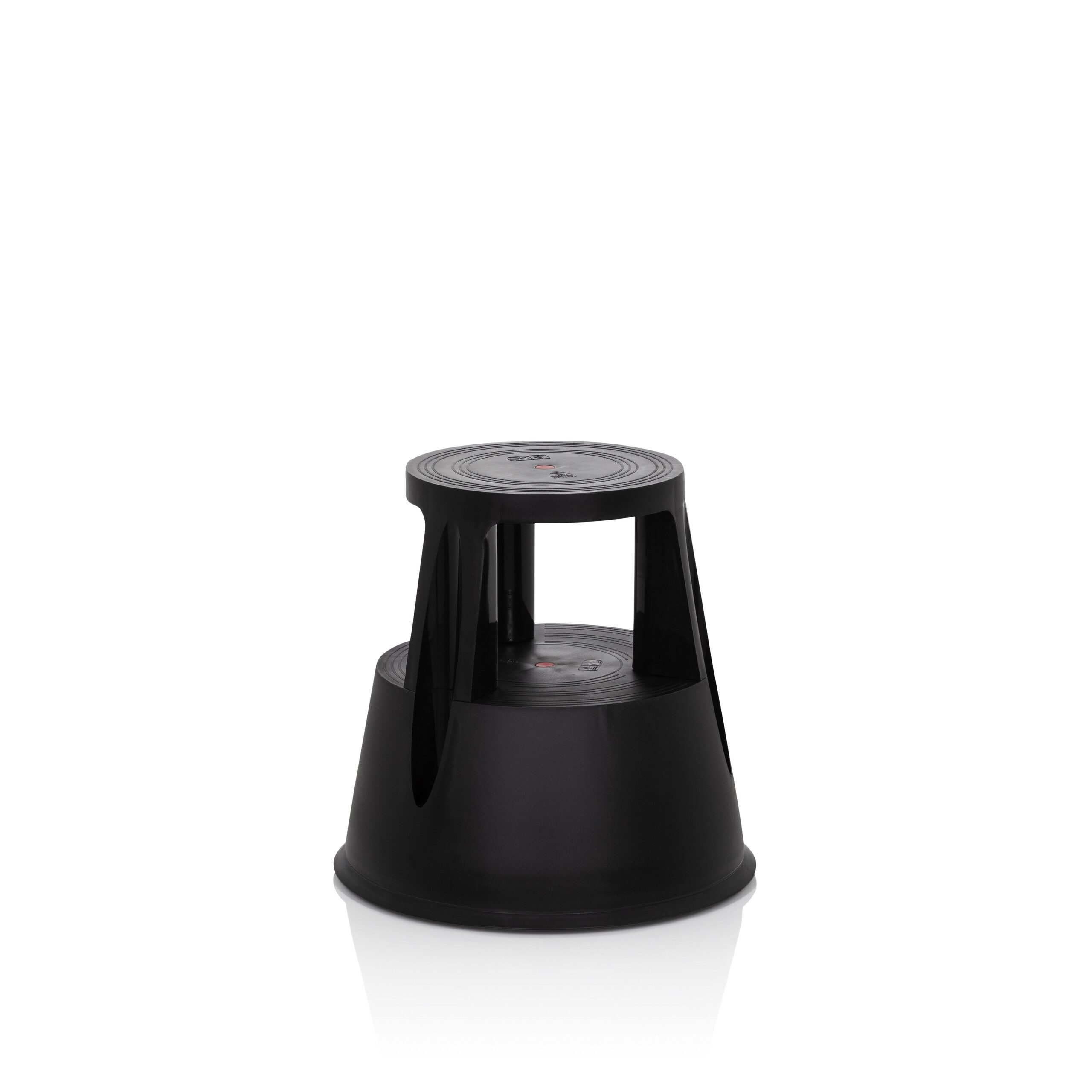 hjh OFFICE Tritthocker Tritthocker TIO-M I Kunststoff, Rollhocker