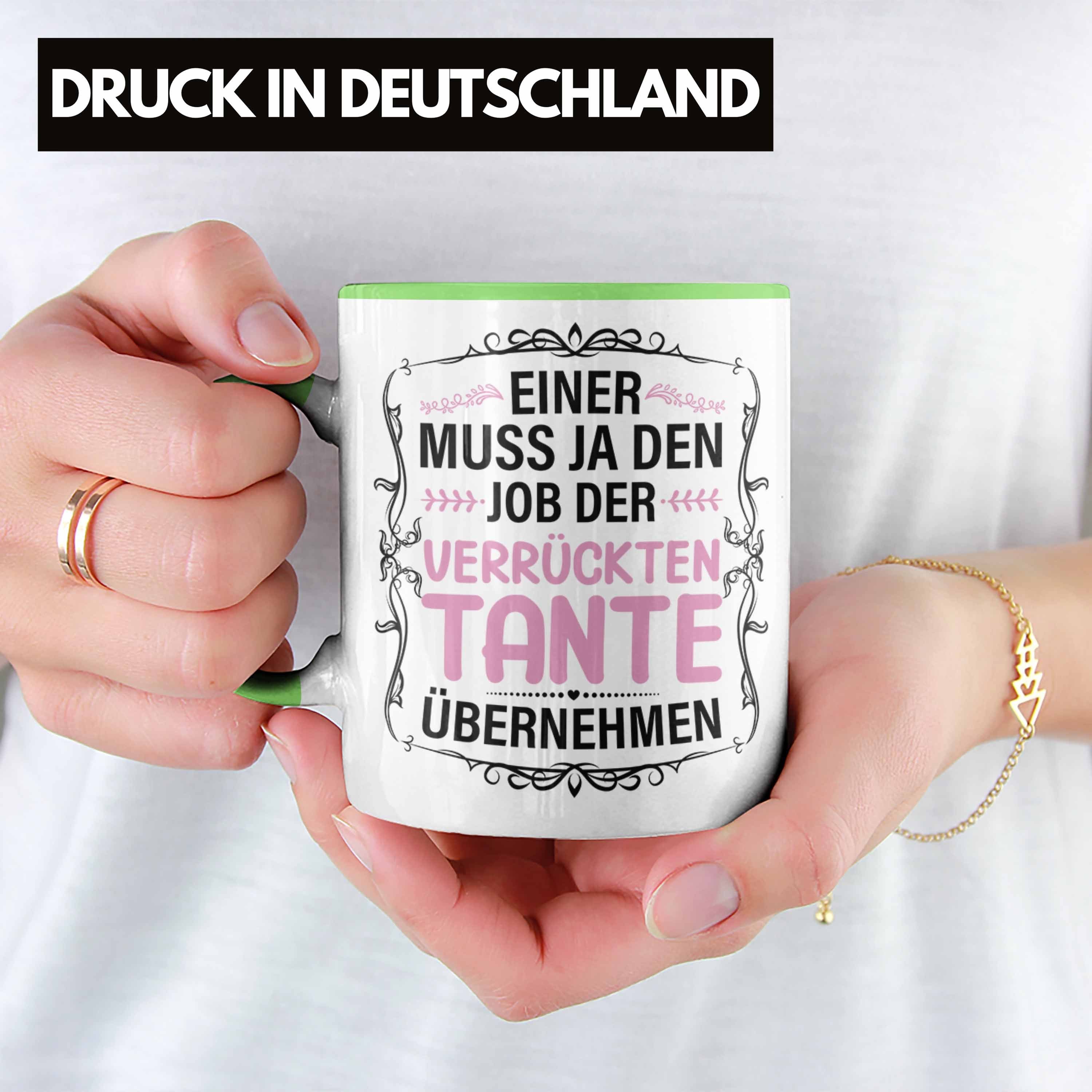 Lustig Tante Spruch Verrückte Trendation Grün Trendation Tasse Tasse Geschenk -