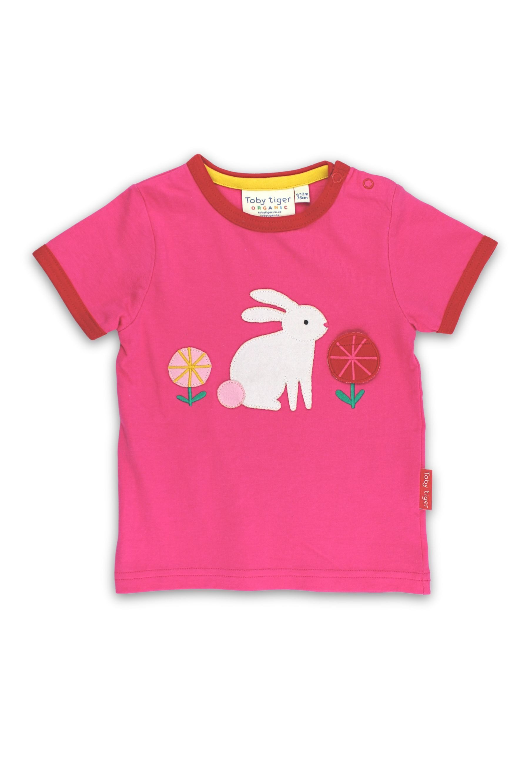 Toby Tiger T-Shirt T-Shirt mit Hasenparty Applikation
