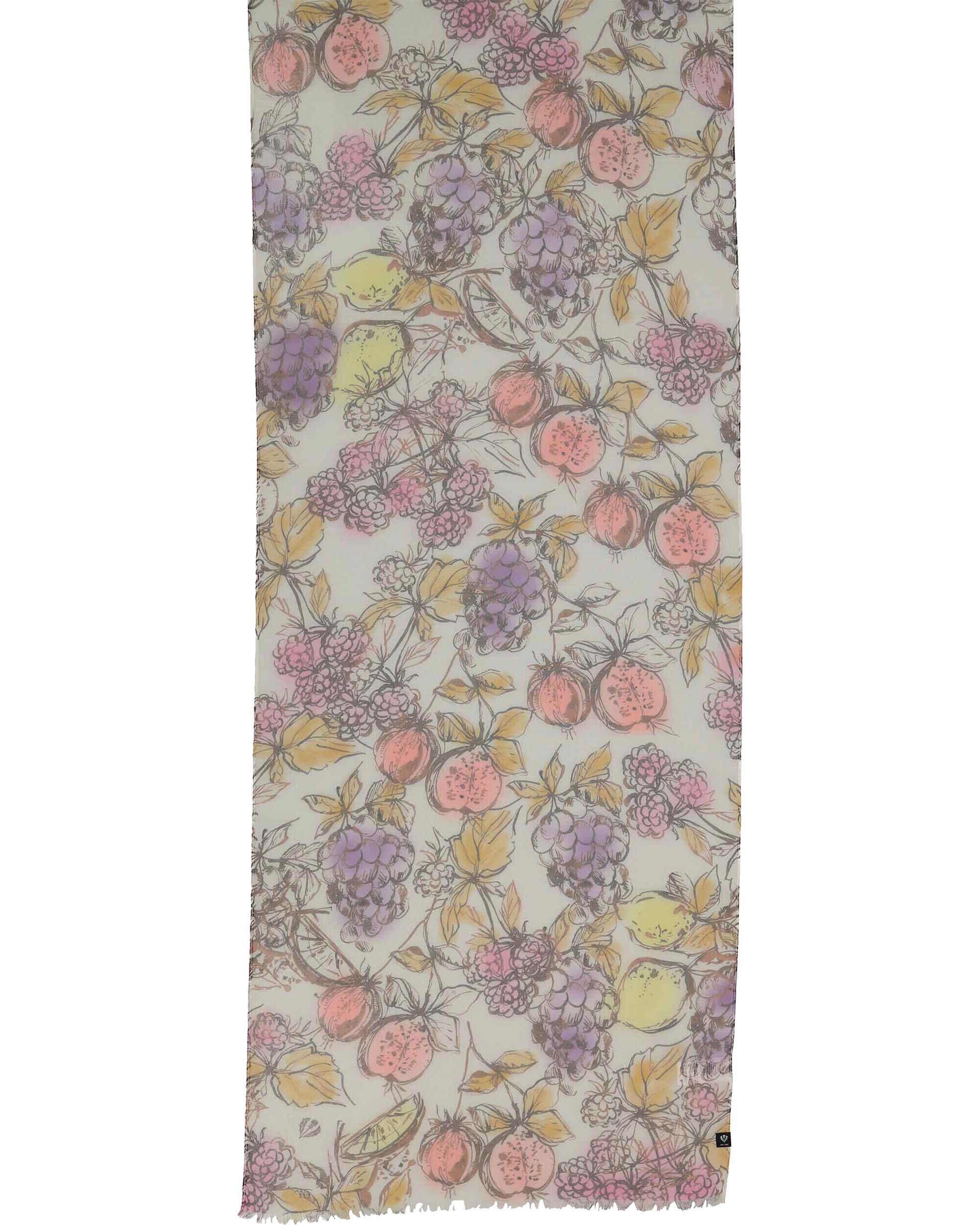 Fraas Modeschal Sustainability Edition - Schal mit handgezeichnetem Früchte-Design, (keine)