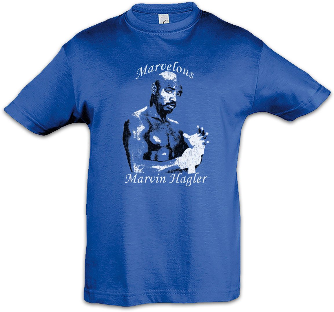 Print-Shirt Marvelous Marvin Kinder T-ShirtBoxen Boxer Boxing Hagler Sport Ikone