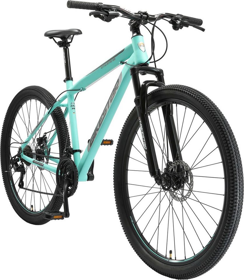 Thumbnail - Bikestar Mountainbike, 21 Gang Shimano RD-TY300 Schaltwerk, Kettenschaltung, für Damen und Herren, Kettenschaltung