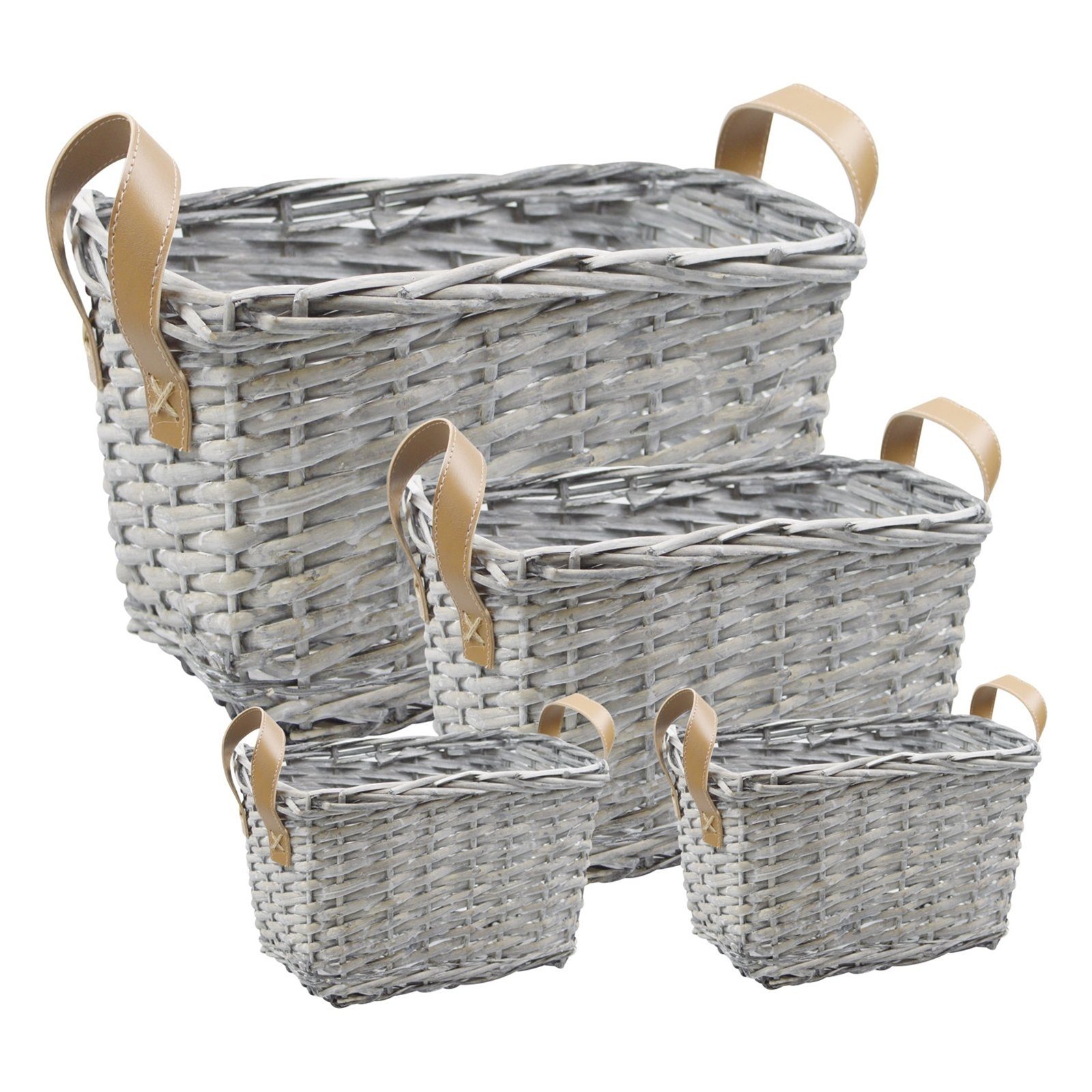 HTI-Living Aufbewahrungsbox Korbset 4-teilig Weidenkorb (4 St., 2x Korb kle günstig online kaufen