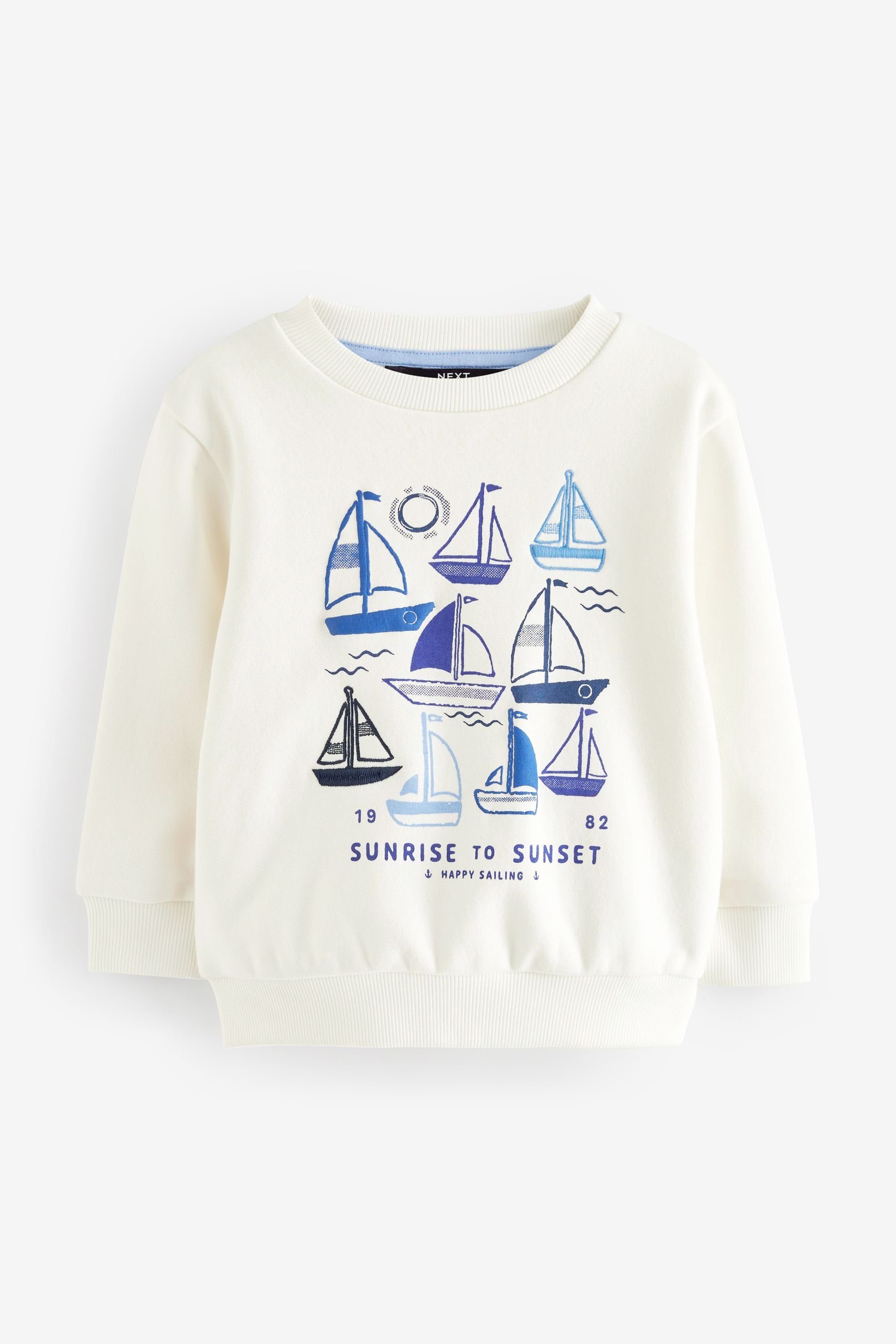 Next Sweatshirt Sweatshirt mit Boot-Aufdruck (1-tlg)