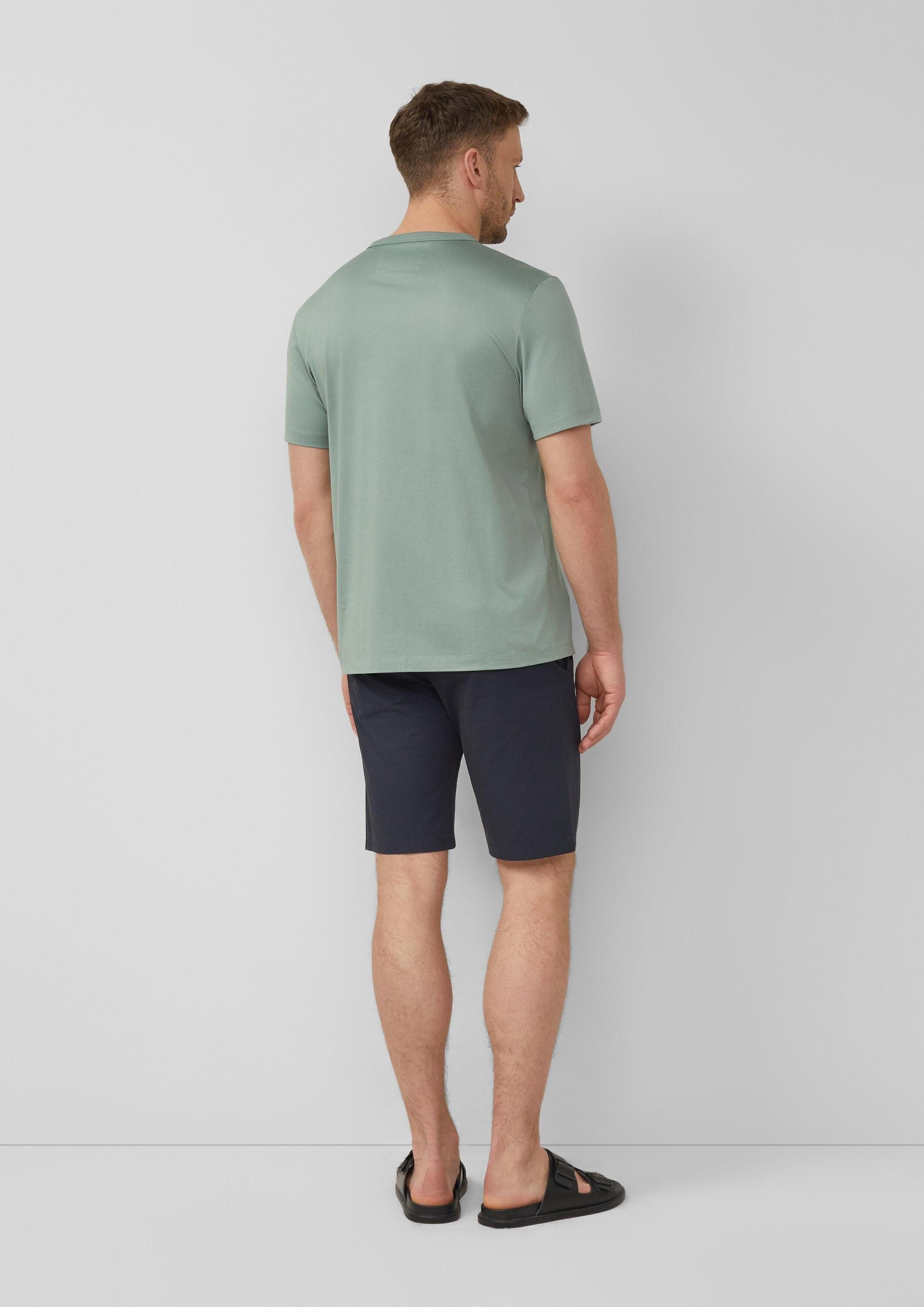s.Oliver Kurzarmshirt T-Shirt T-Shirt aus Edeljersey mit Crew Neck