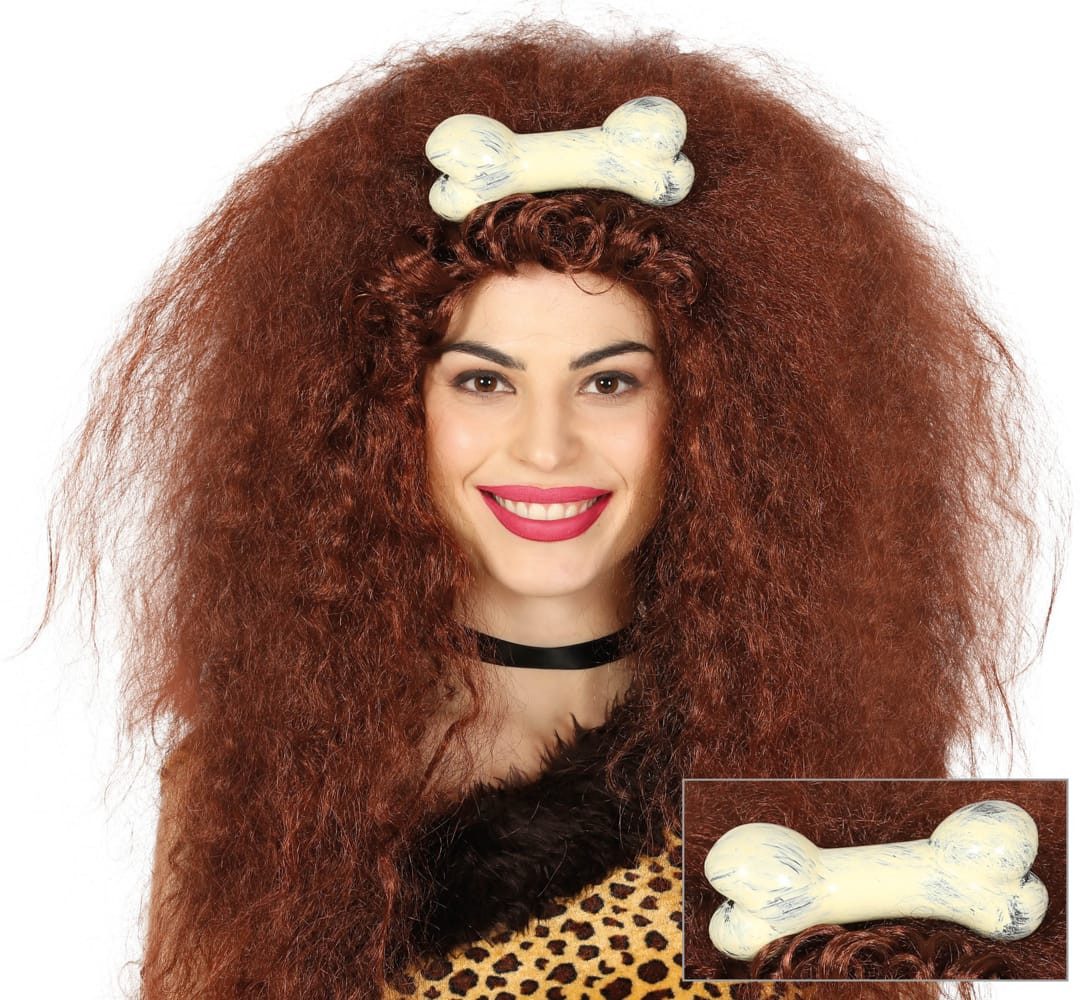 Kostüm Knochen mit Haarklammer für die Haare 13cm