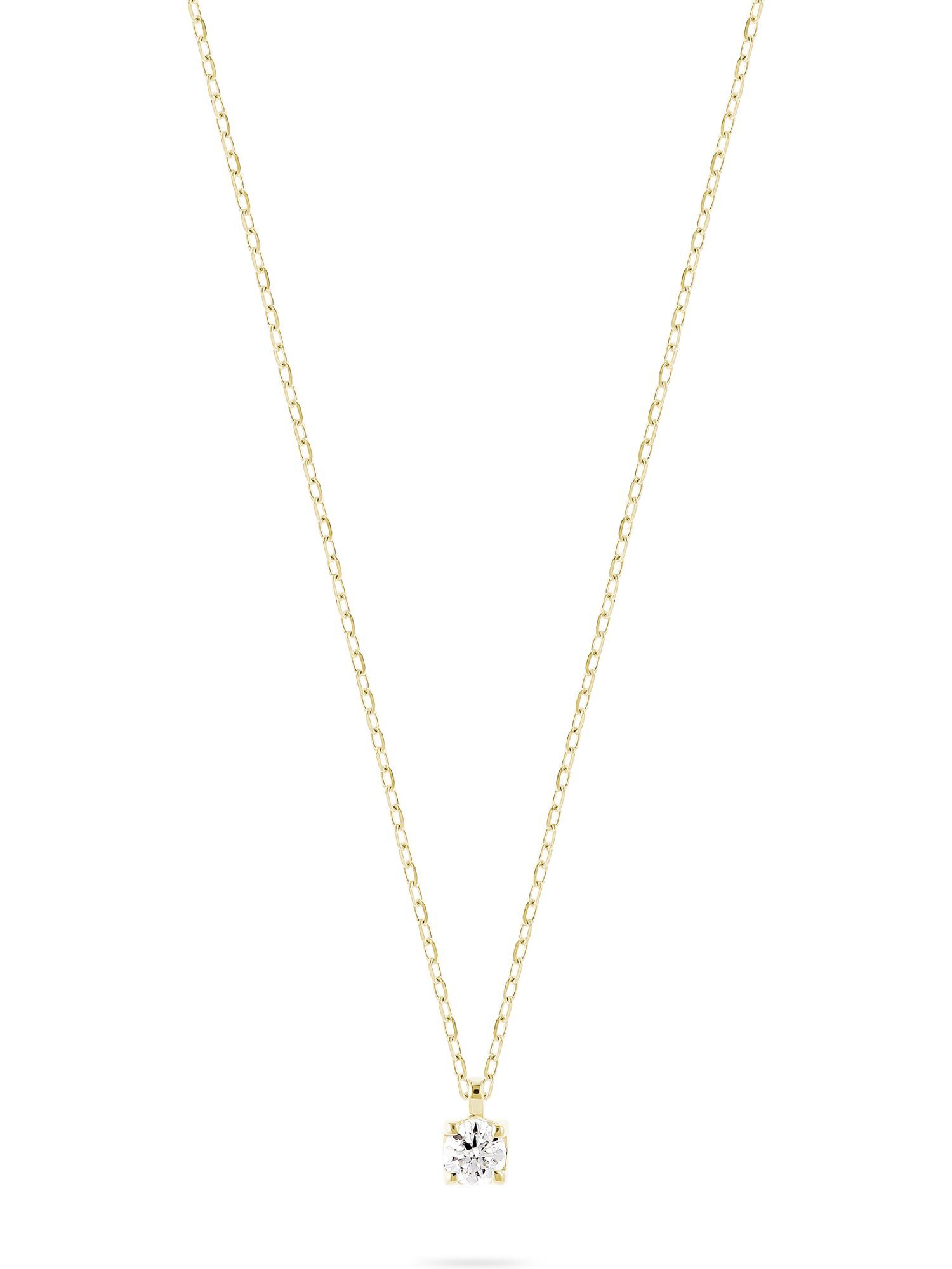 CHRIST Collier CHRIST Damen-Kette 585er Gelbgold 1 Diamant