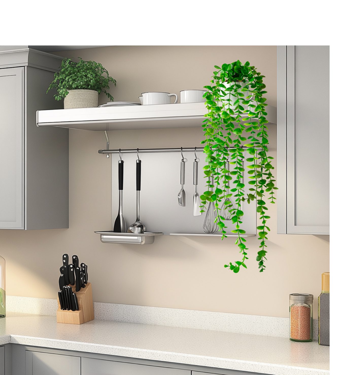 Kunstpflanze Künstliche hängepflanzen im Keramiktopf, Kunstpflanze hängend günstig online kaufen