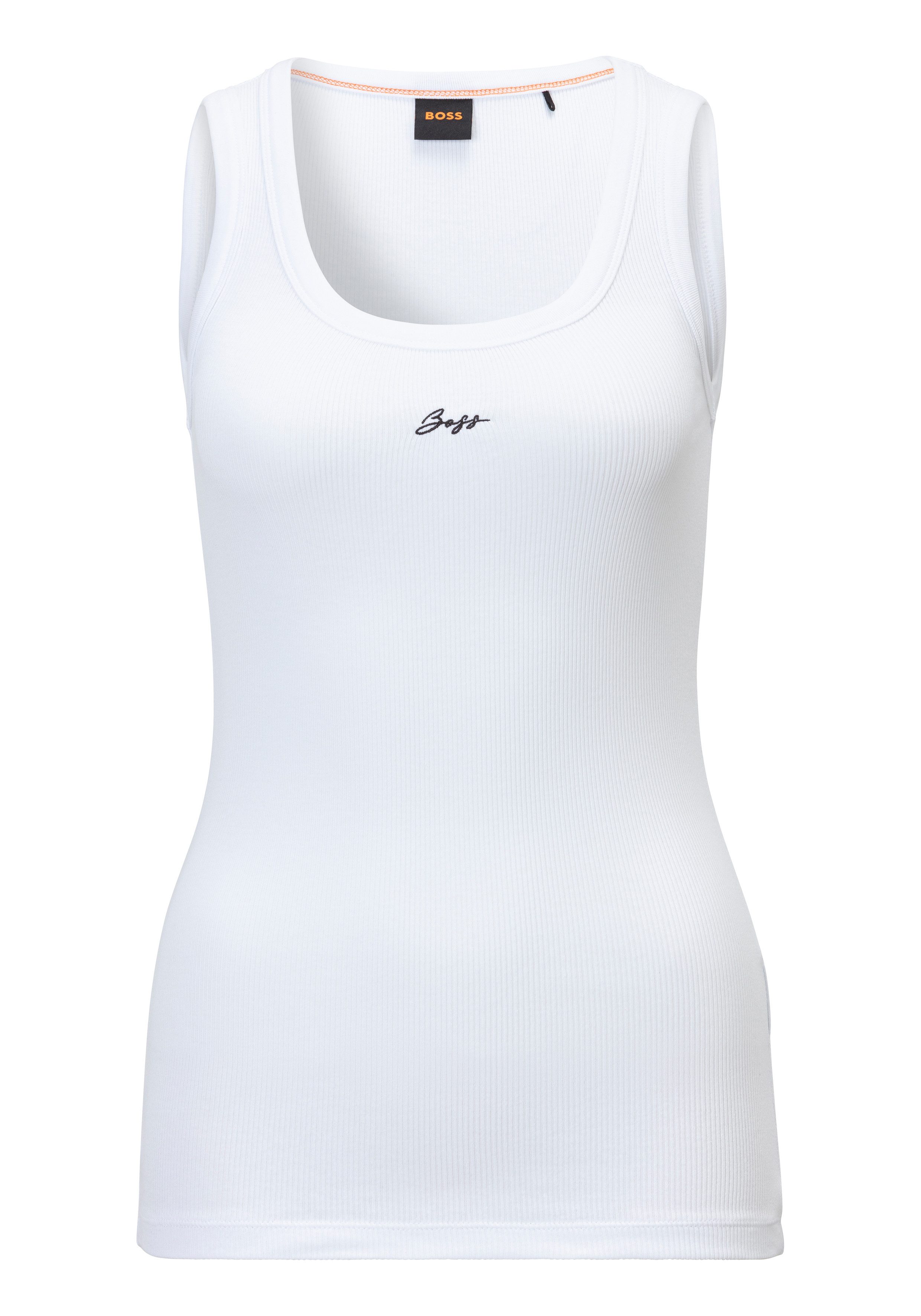 BOSS ORANGE Tanktop Ematite Premium Damenmode mit gerippter Struktur günstig online kaufen