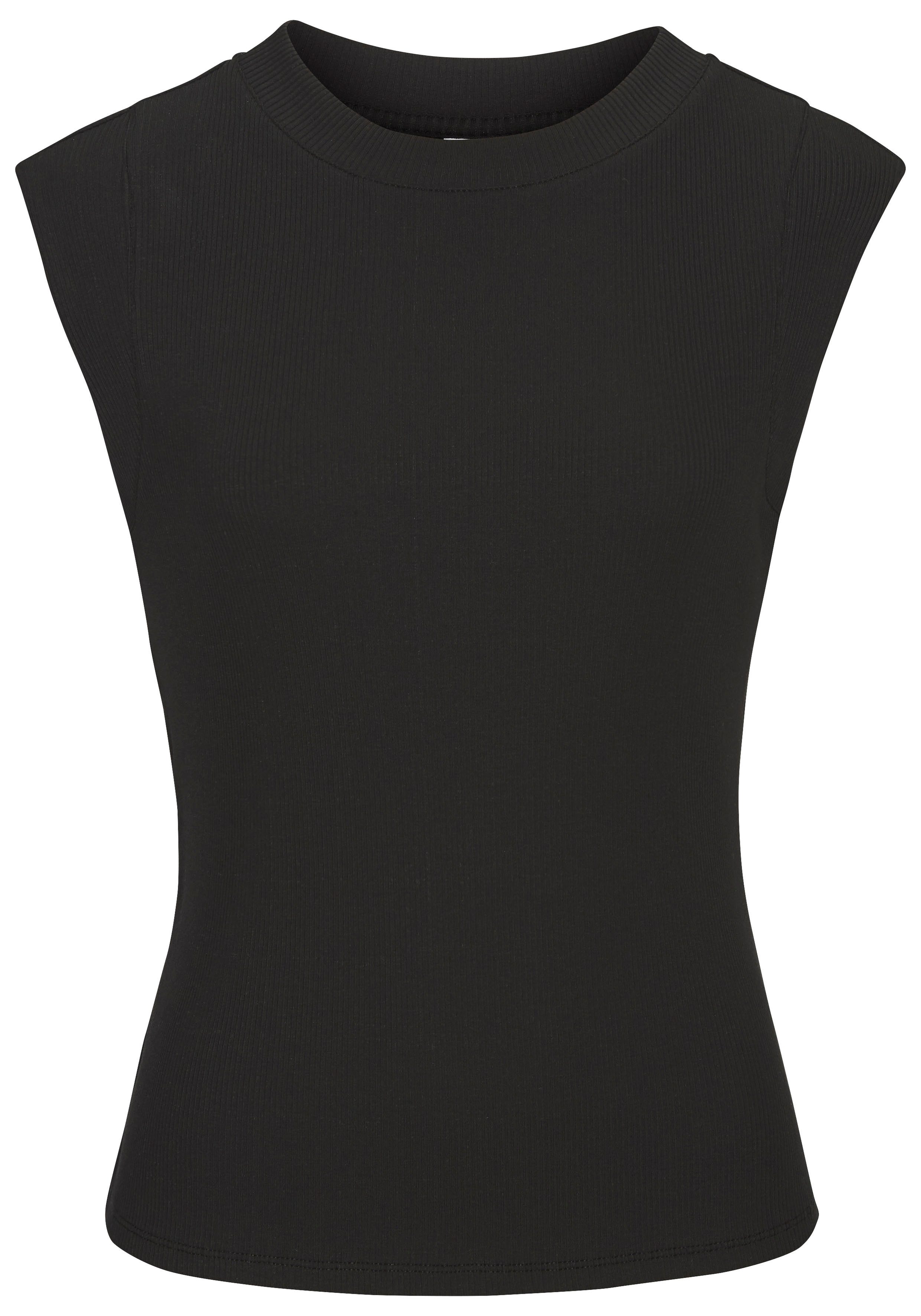 LASCANA Ripptanktop mit breiten Trägern, figurbetonte günstig online kaufen