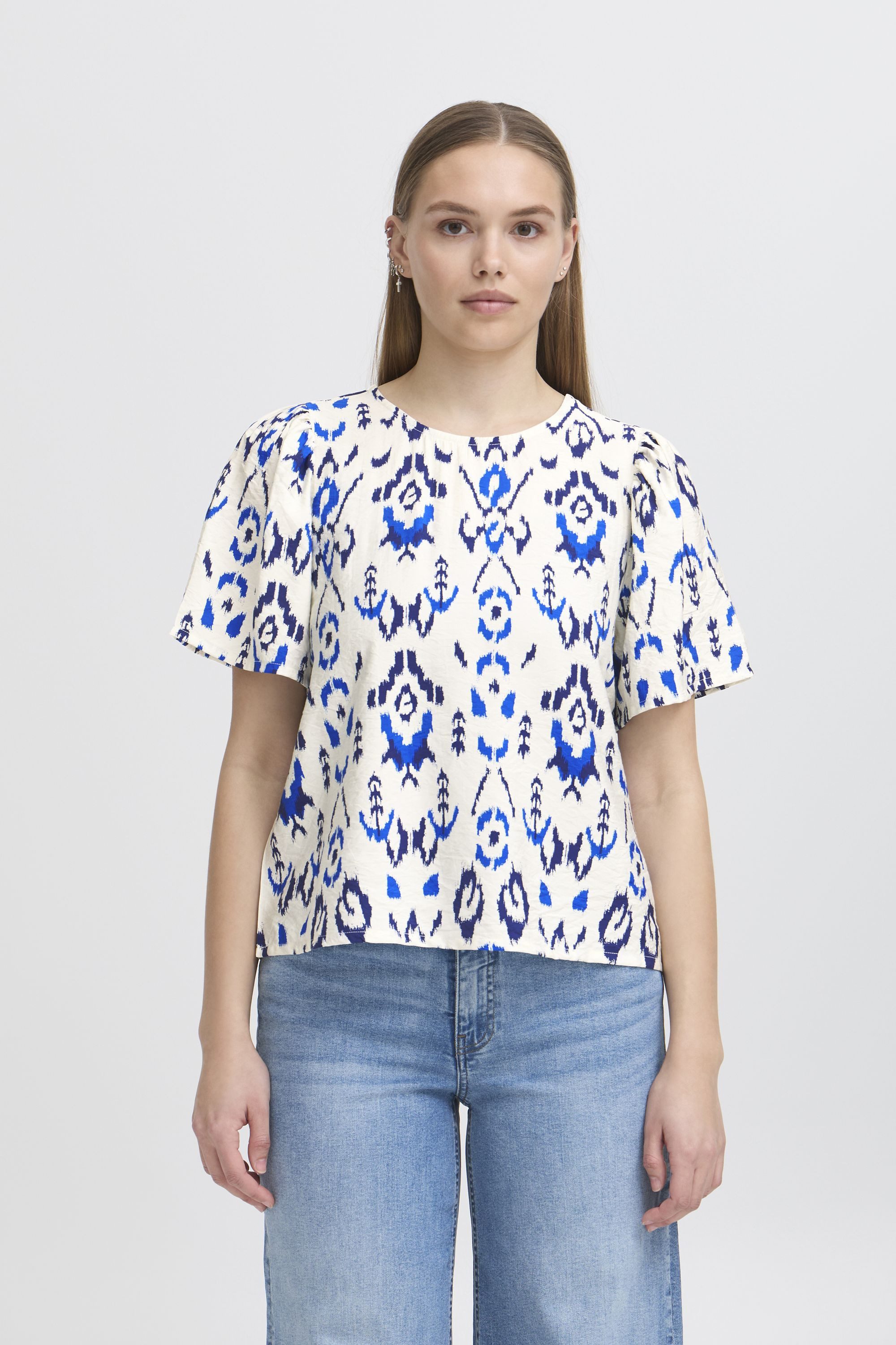 Ichi Kurzarmbluse IXHARPER Modische Bluse mit günstig online kaufen