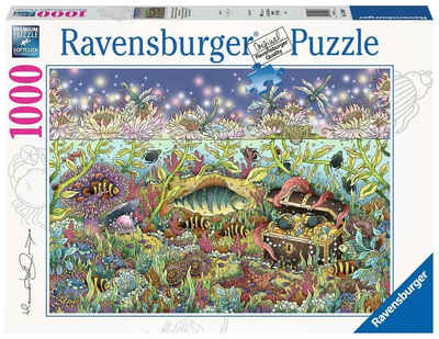 Ravensburger Puzzle Dämmerung im Unterwasserreich 1000 Teile Puzzle, Puzzleteile