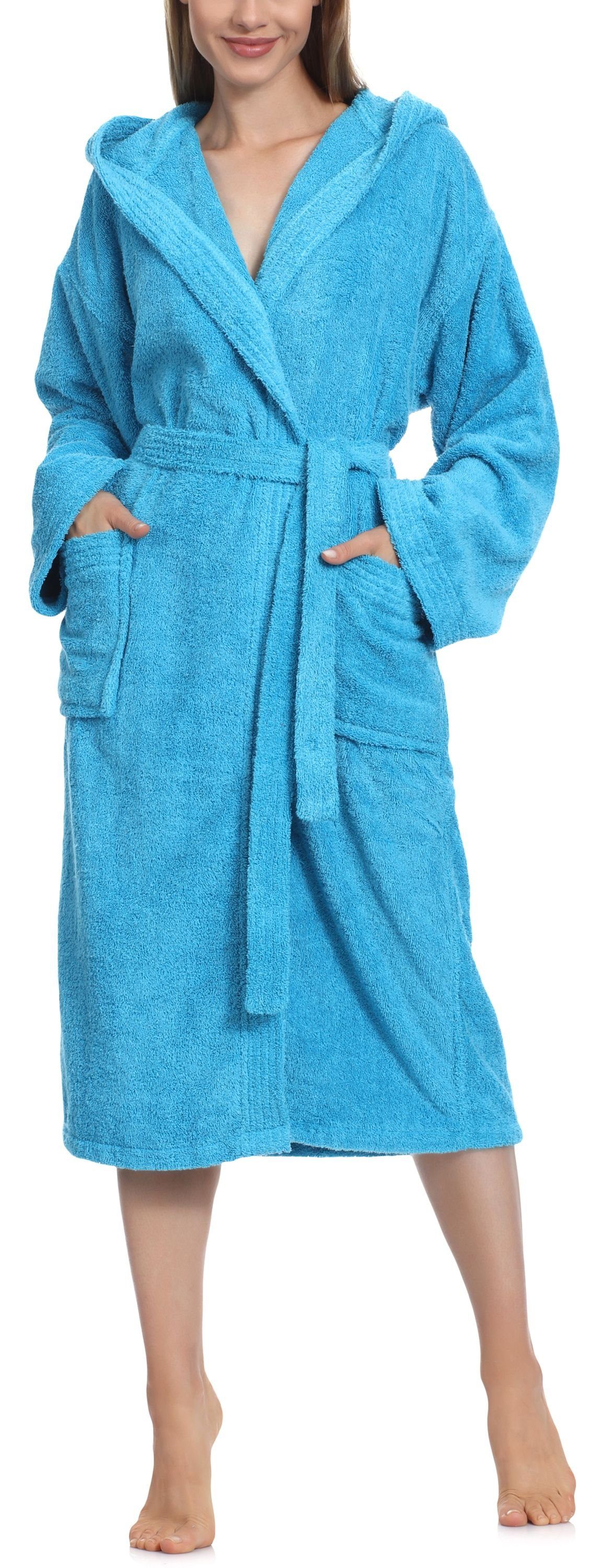 Ladeheid Bademantel Damen Frottee Bademantel aus günstig online kaufen