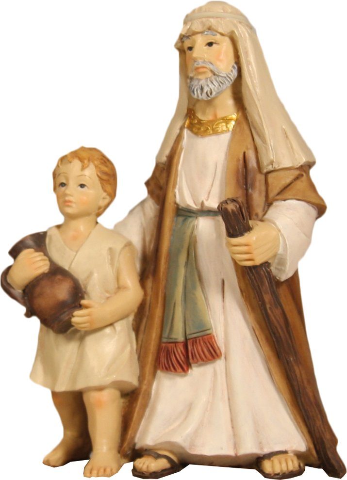 FADEDA Krippenfigur FADEDA Tempelwächter mit Kind, Höhe in cm: 7 (1 St)