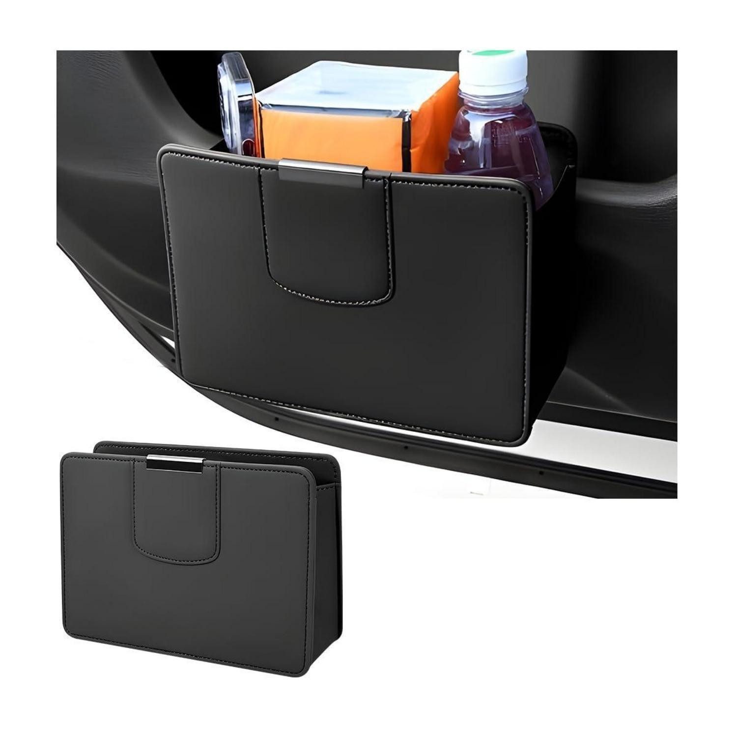 LuxusKollektion Papierkorb Auto Mülleimer Aufbewahrungsbox Schwarz