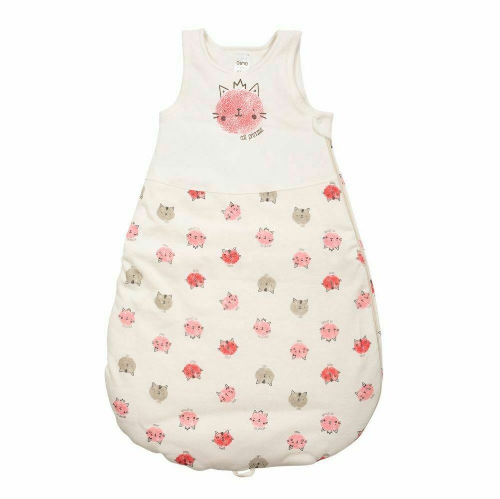 Babyschlafsack Dimo-Tex Schlafsack CAT PRINCESS Grösse 62/68 100 % Baumwolle