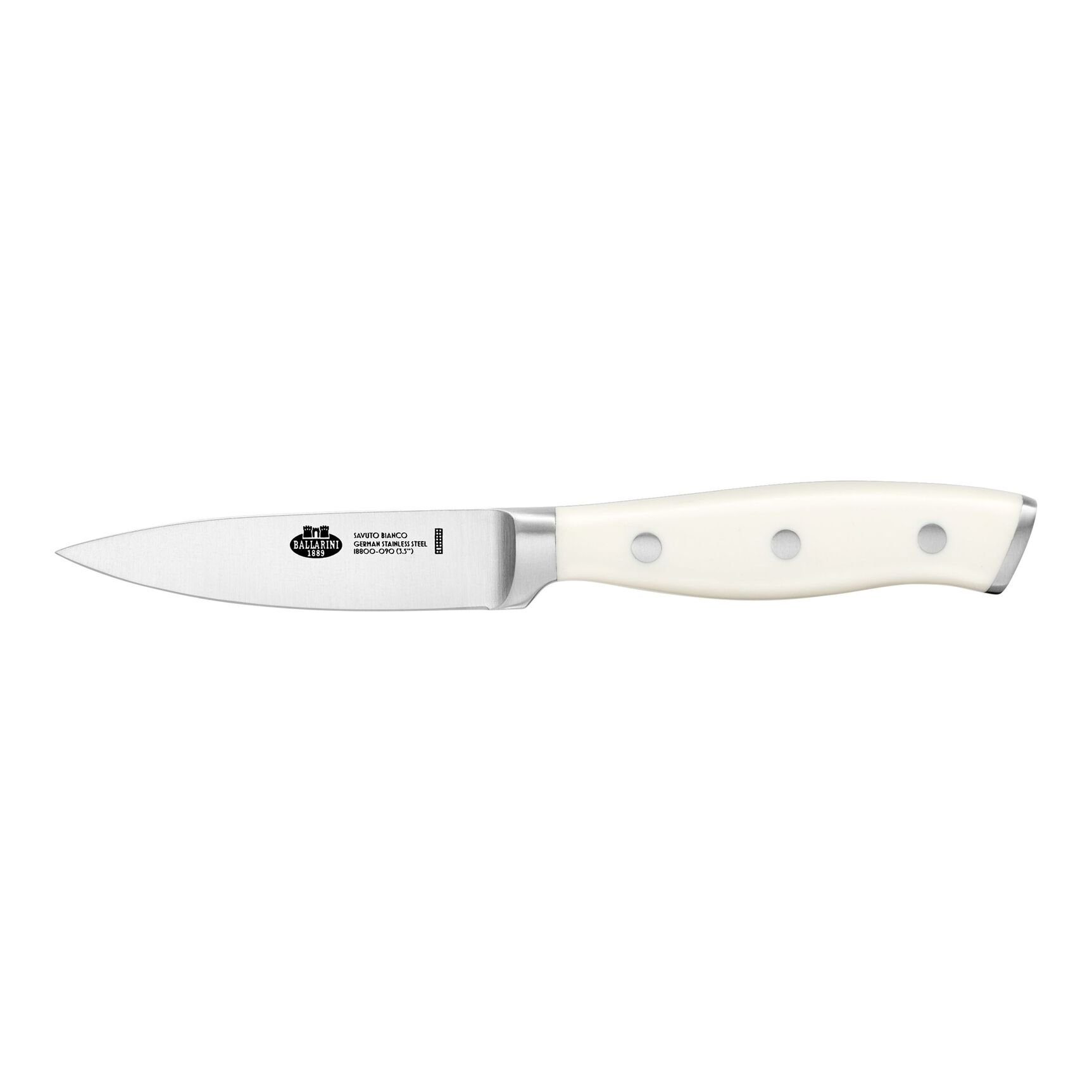 BALLARINI Spickmesser BALLARINI Savuto Spick & Garniermesser, 9 cm Elfenbein-Weiß