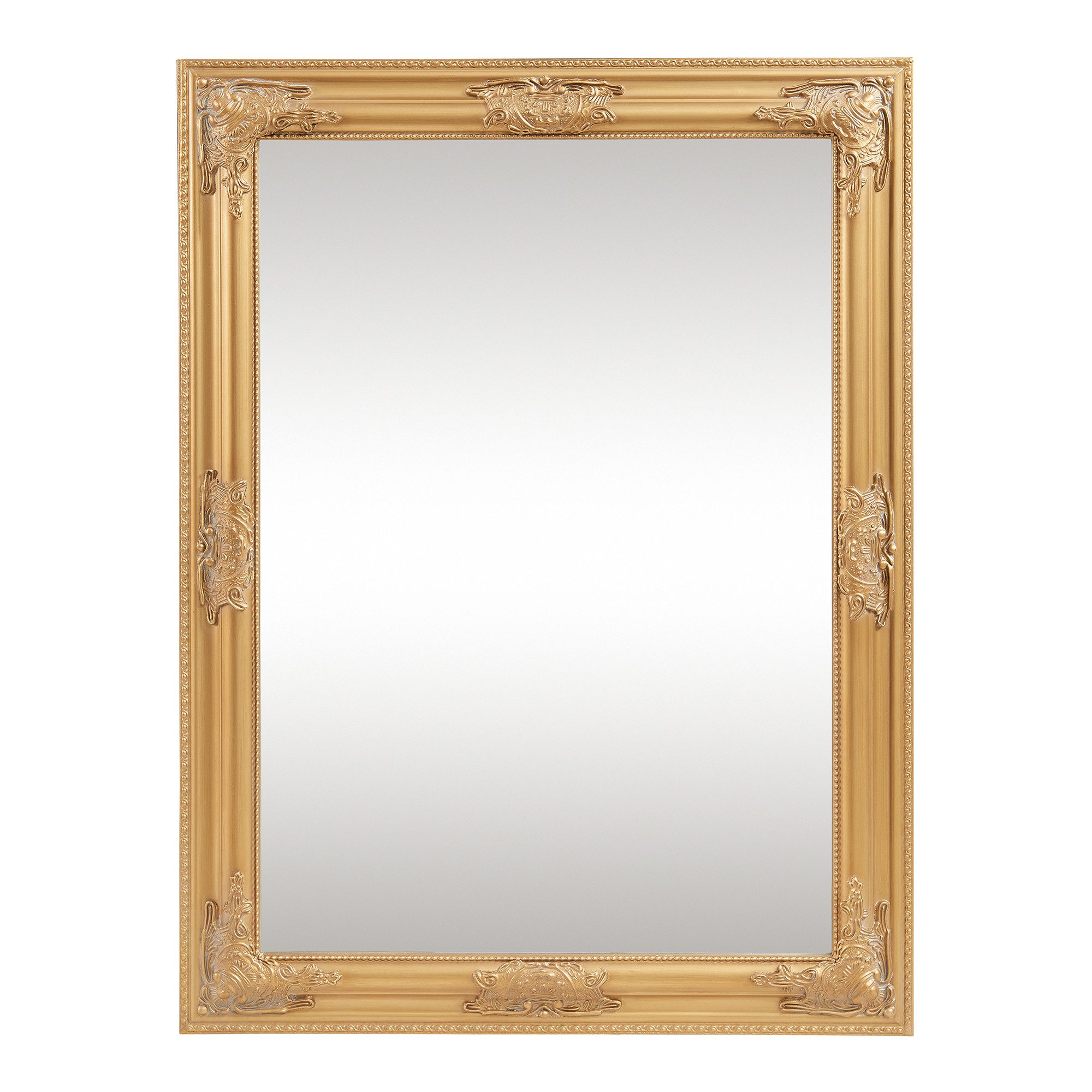 en.casa Wandspiegel, »Punkalaidun« im Barockstil 80x60 cm Goldfarben günstig online kaufen