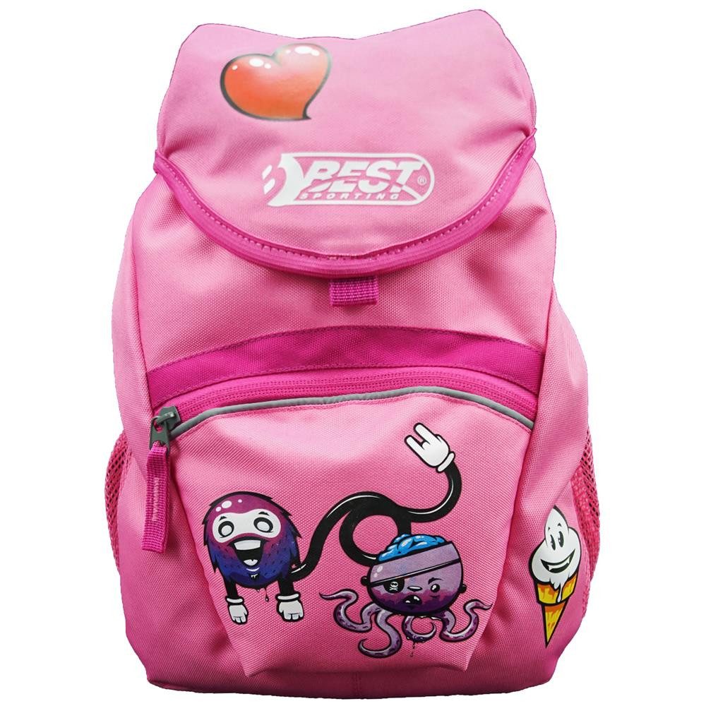 Best Sporting Kinderrucksack Kinderrucksack mit Brustgurt, für Jungen oder Mädchen, mit farbenfrohem Print