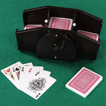 GAMES PLANET Spiel, Kartenmischer, Kartenmischmaschine mit Handkurbel, Keine Batterien notwendig, für Karten im Format 80-91 x 55-65 mm