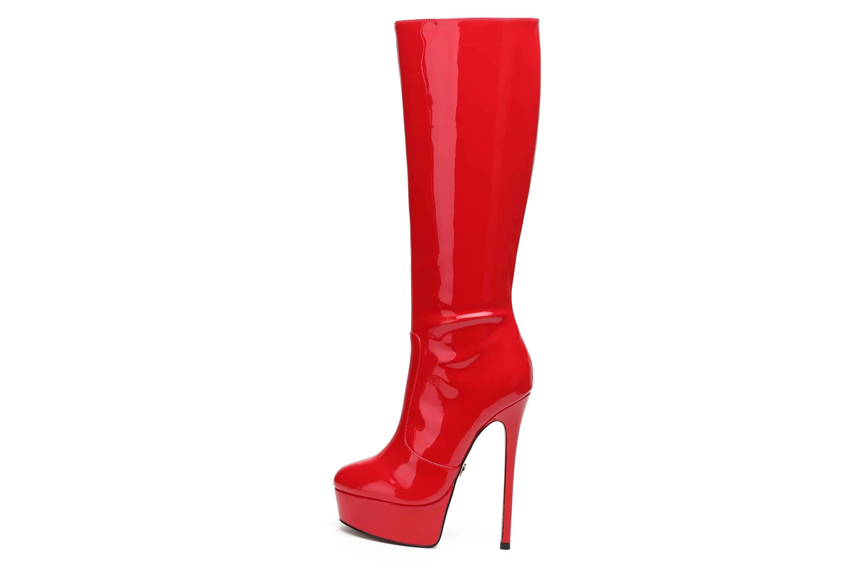 Giaro [D2C] STACKSTAND RED SHINY Stiefel