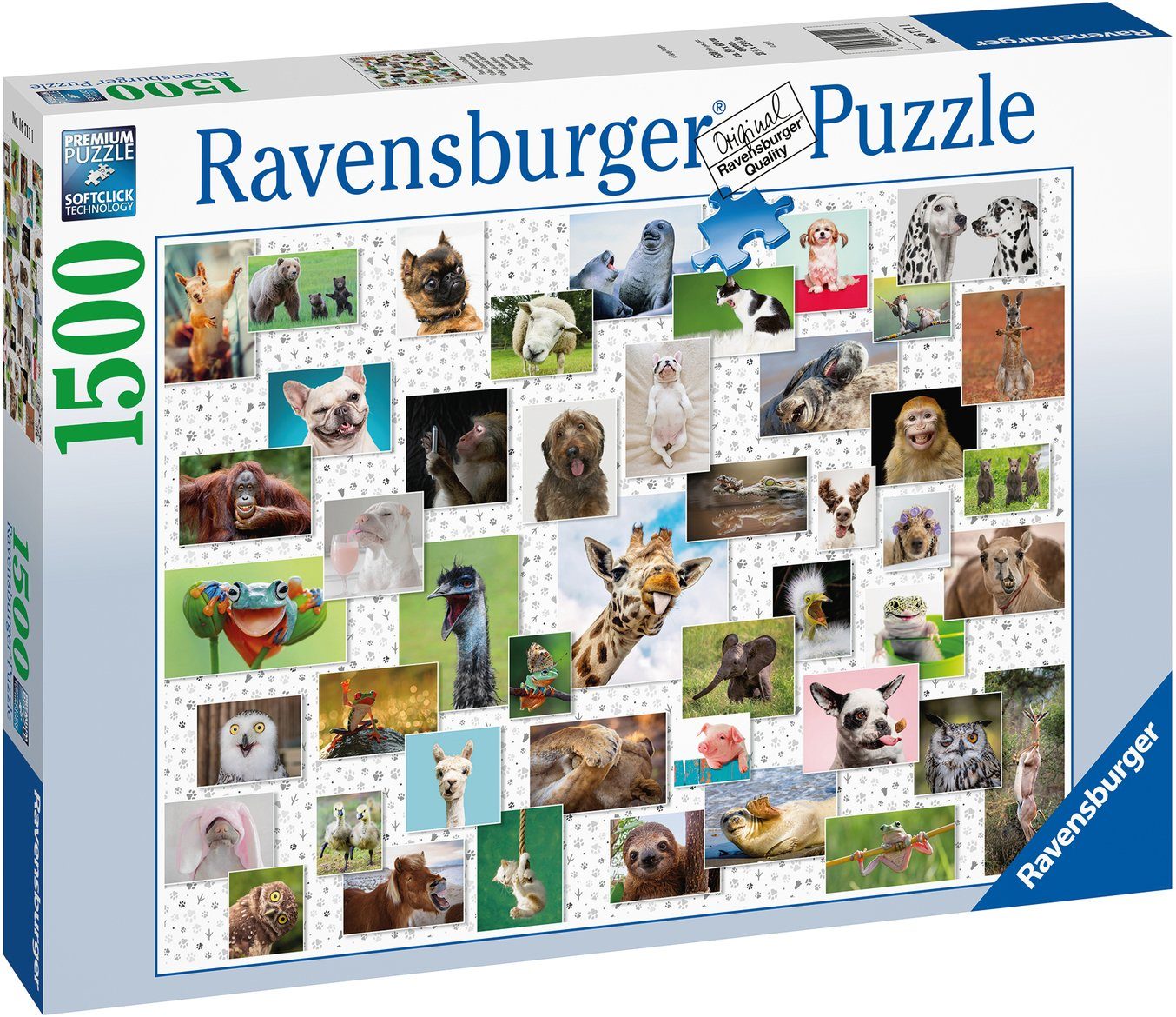 FSC® in weltweit Germany, Ravensburger Animals 1500 Funny - Collage, Wald Made schützt Puzzleteile, Puzzle -