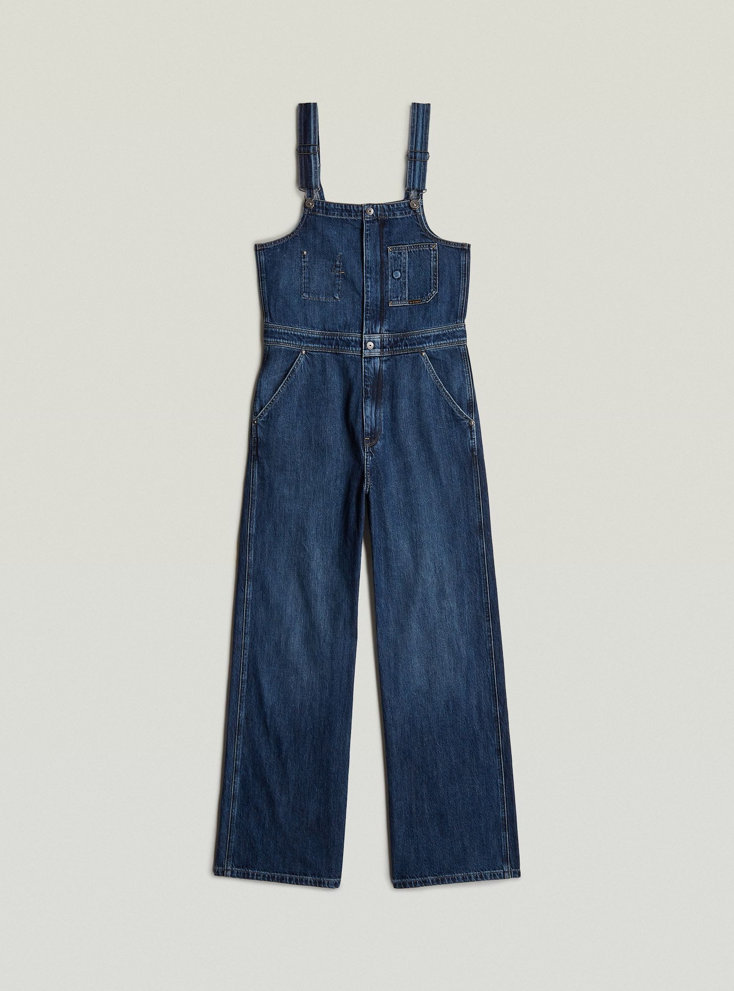 G-STAR Jumpsuit Straight Leg Zip Latzhose