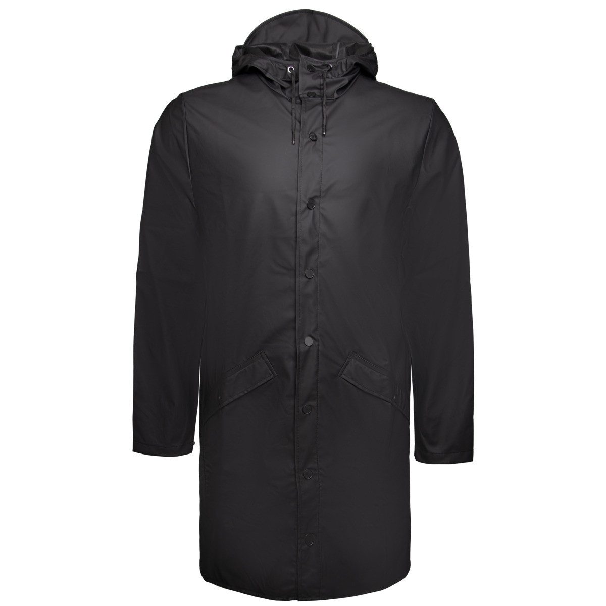 Rains Regenjacke Long Jacket W3 Unisex Erwachsene Regenmantel, Kapuze, Jacket, Anorak, Regenbekleidung