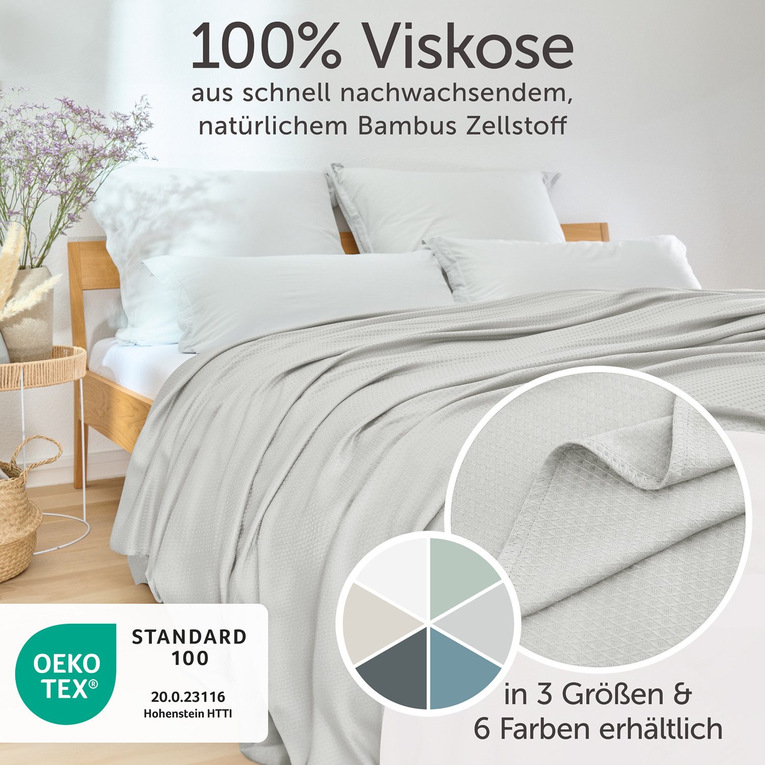 Blumtal Microfaserbettdecke Kühldecke Sommerdecke Bambus, selbstkühlende günstig online kaufen