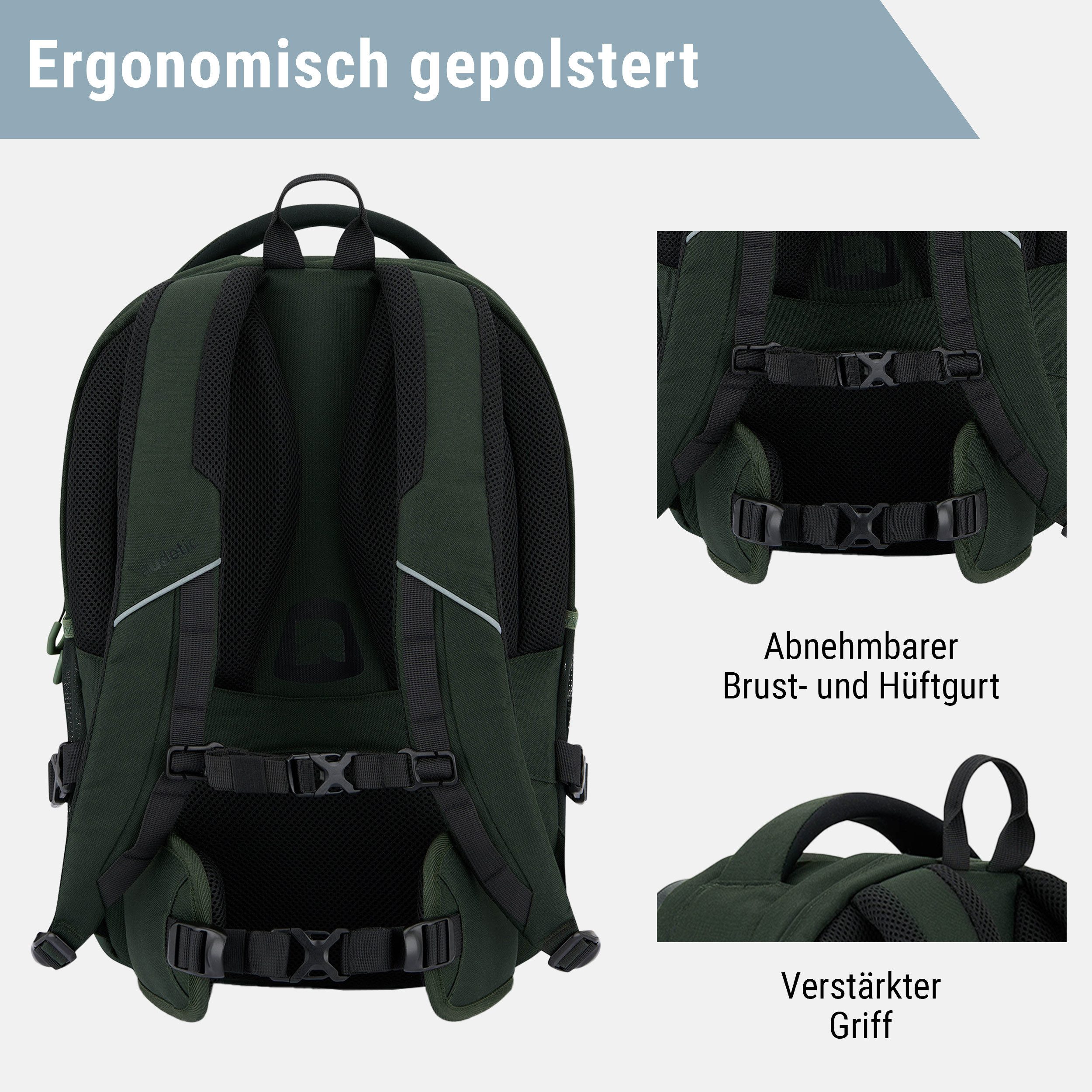 audetic Schulrucksack Cosmo Rucksack Schule Mädchen Jungen Teenager (1-tlg), Ergonomisch, Gepolstert, Wasserabweisend – Bild 4 von 5