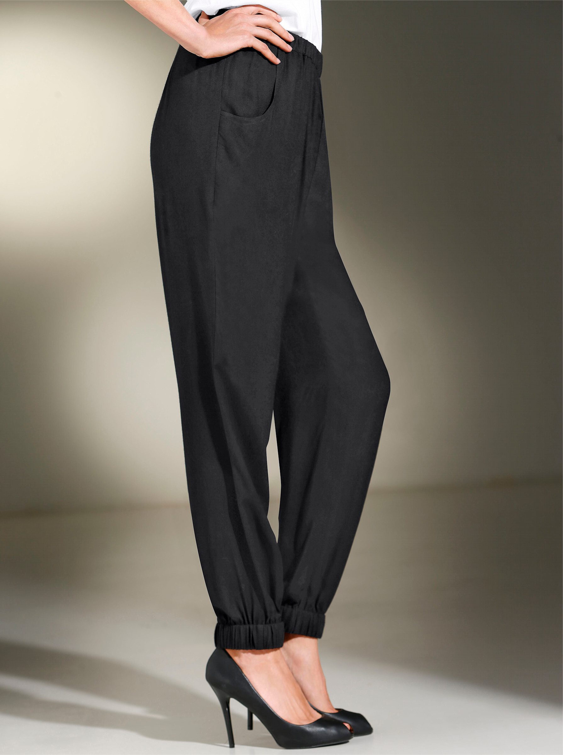 Sieh an! Jerseyhose Haremshose Innenbeinlänge ca. günstig online kaufen